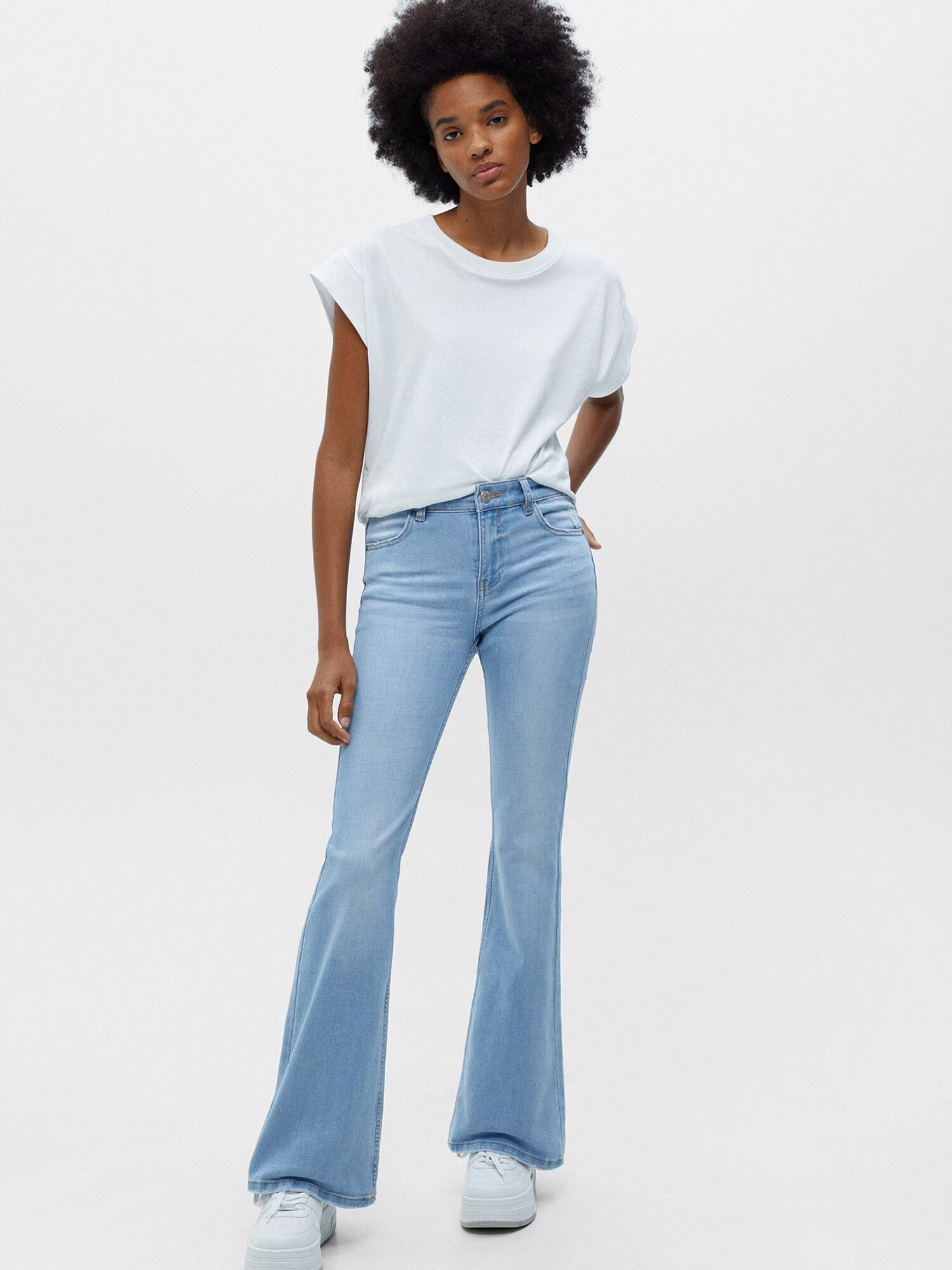 Pull&Bear Jeans albastru deschis - Pled.ro