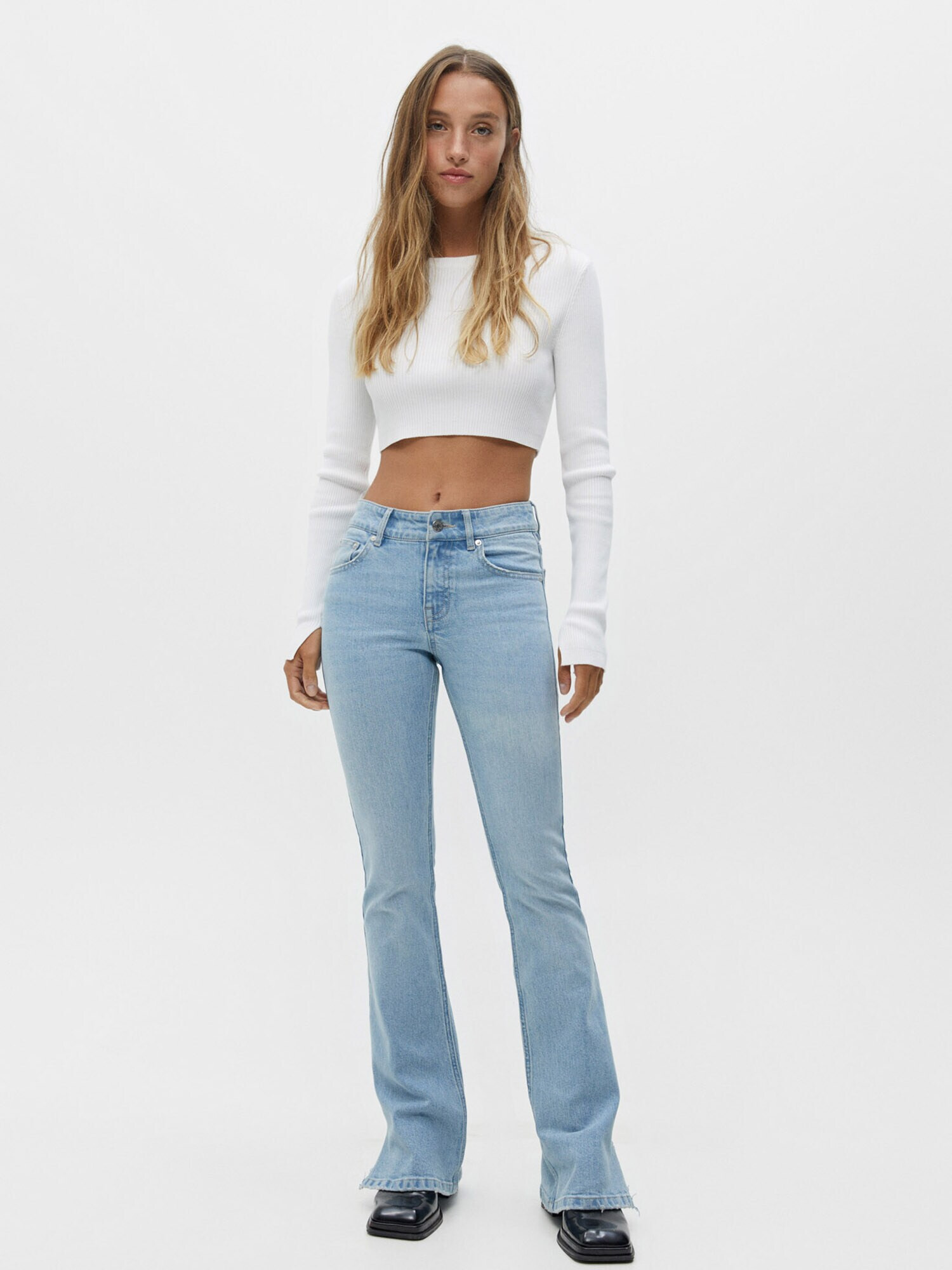 Pull&Bear Jeans albastru deschis - Pled.ro