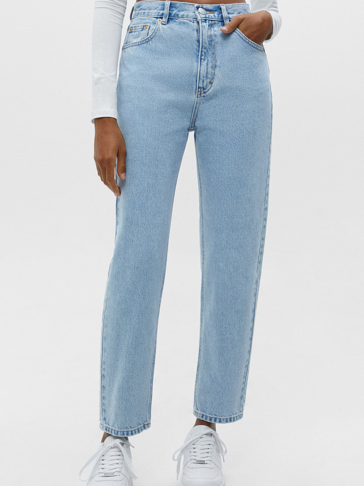 Pull&Bear Jeans albastru deschis - Pled.ro