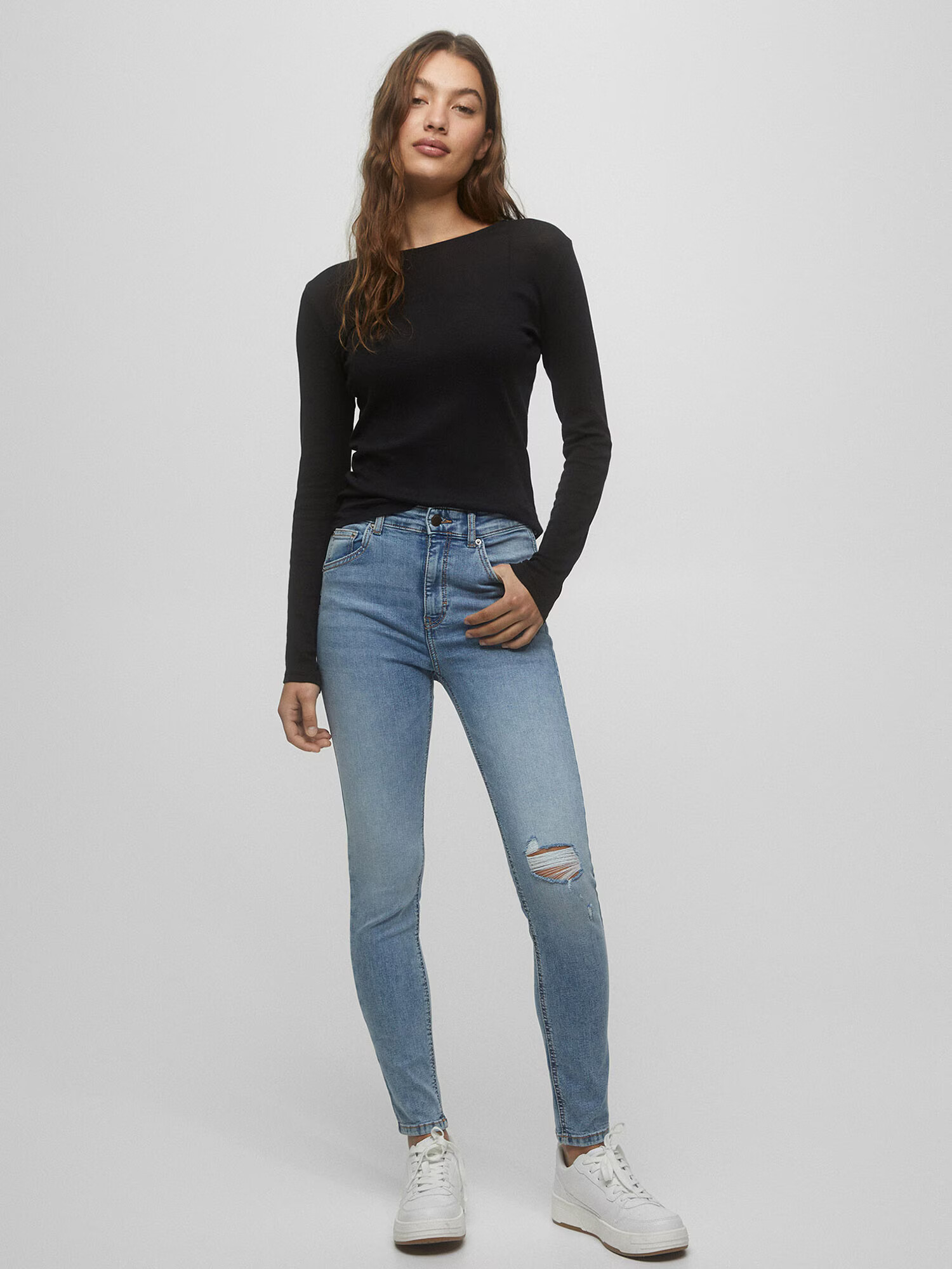 Pull&Bear Jeans albastru deschis - Pled.ro