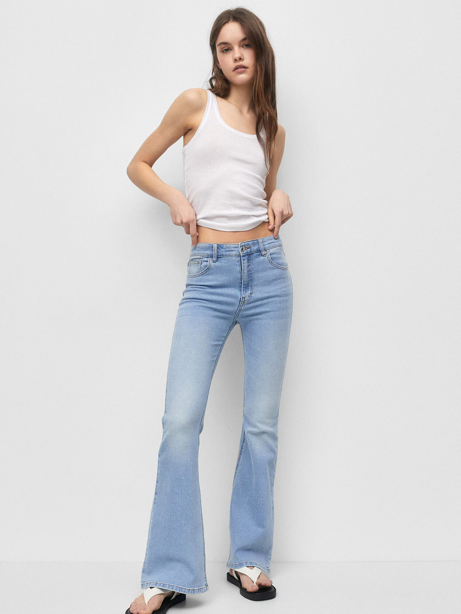 Pull&Bear Jeans albastru deschis - Pled.ro