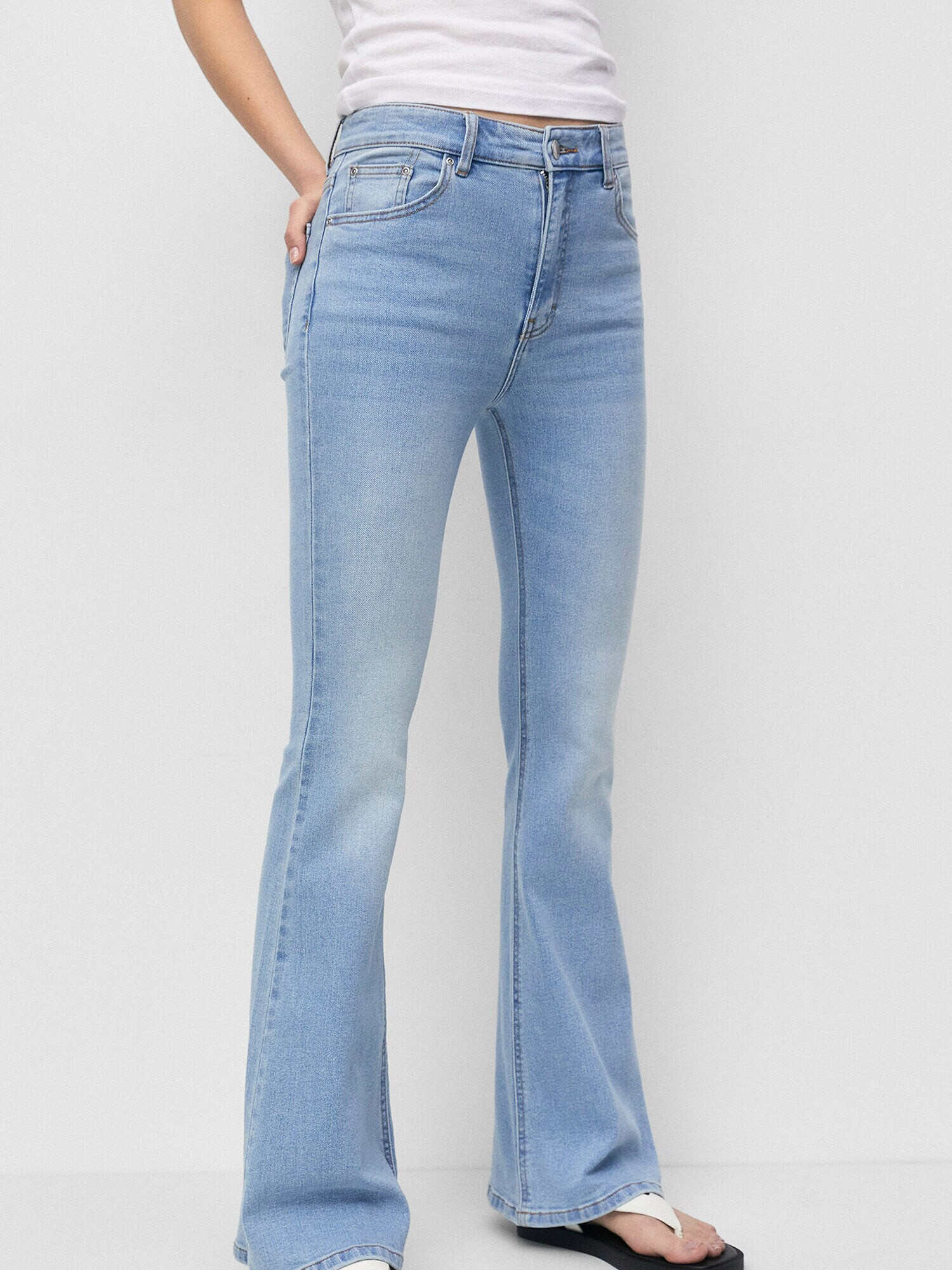 Pull&Bear Jeans albastru deschis - Pled.ro