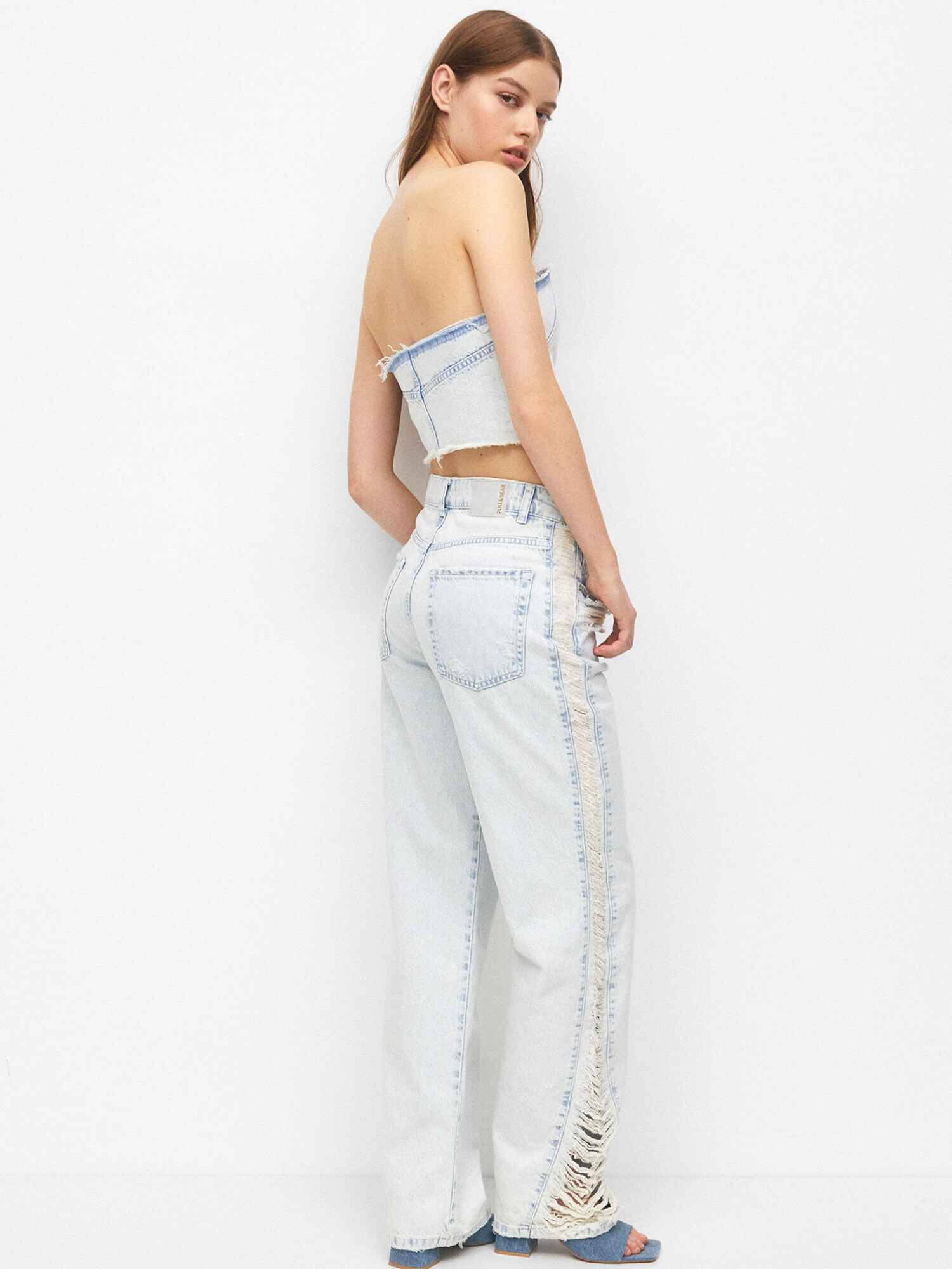 Pull&Bear Jeans albastru deschis - Pled.ro