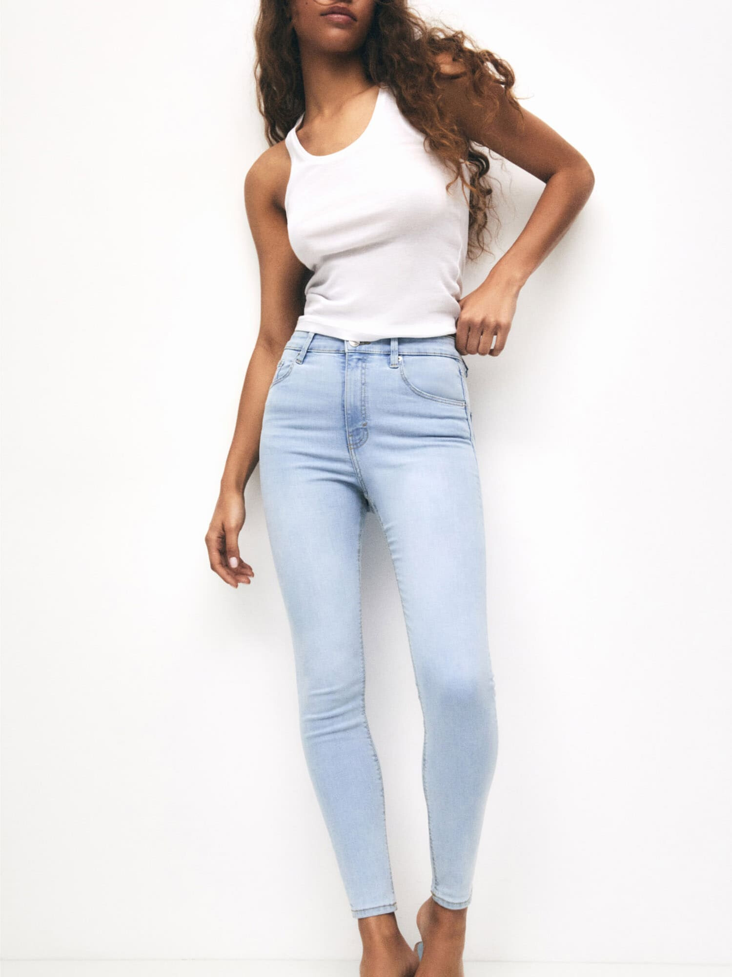 Pull&Bear Jeans albastru deschis - Pled.ro