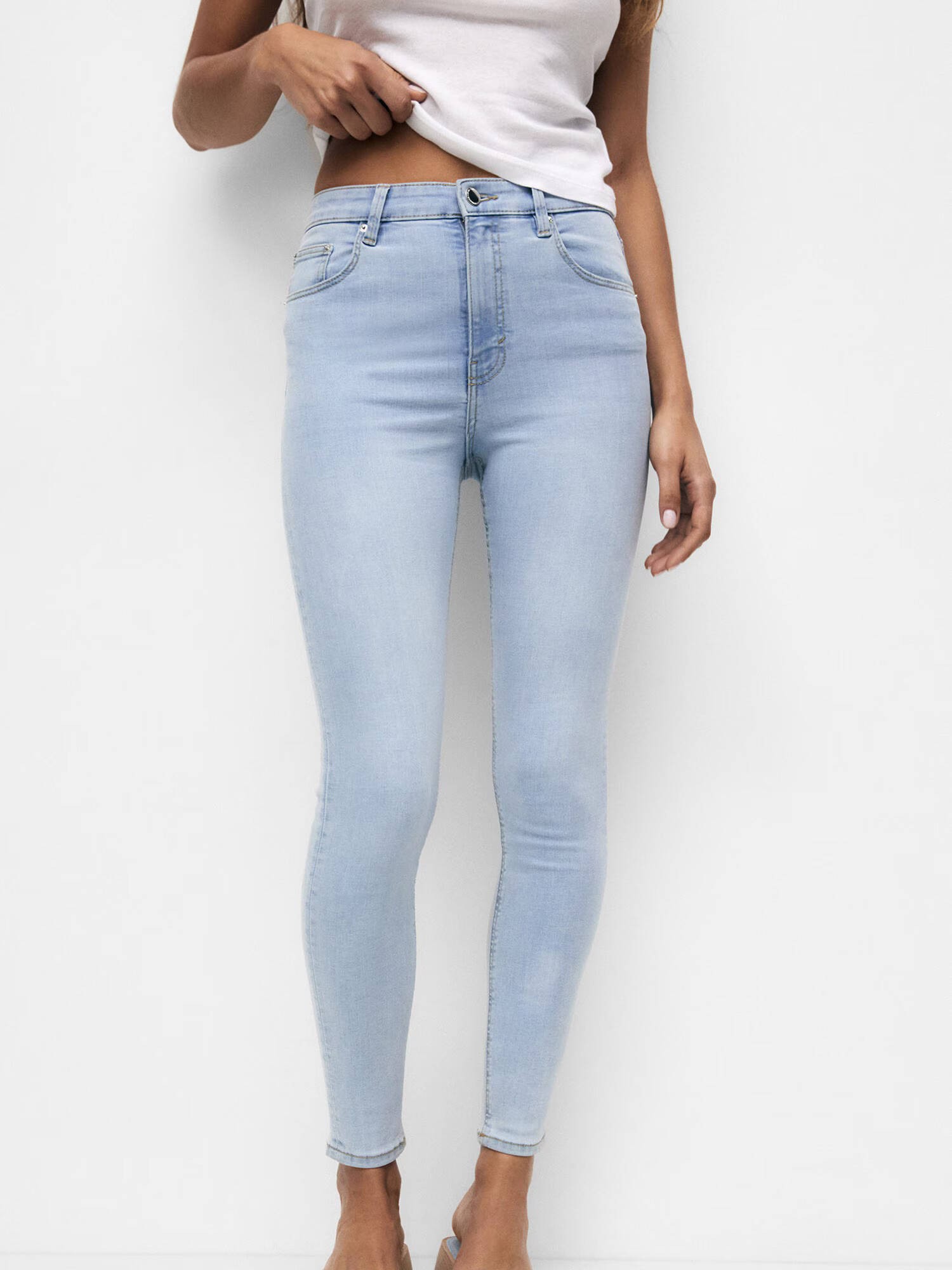 Pull&Bear Jeans albastru deschis - Pled.ro