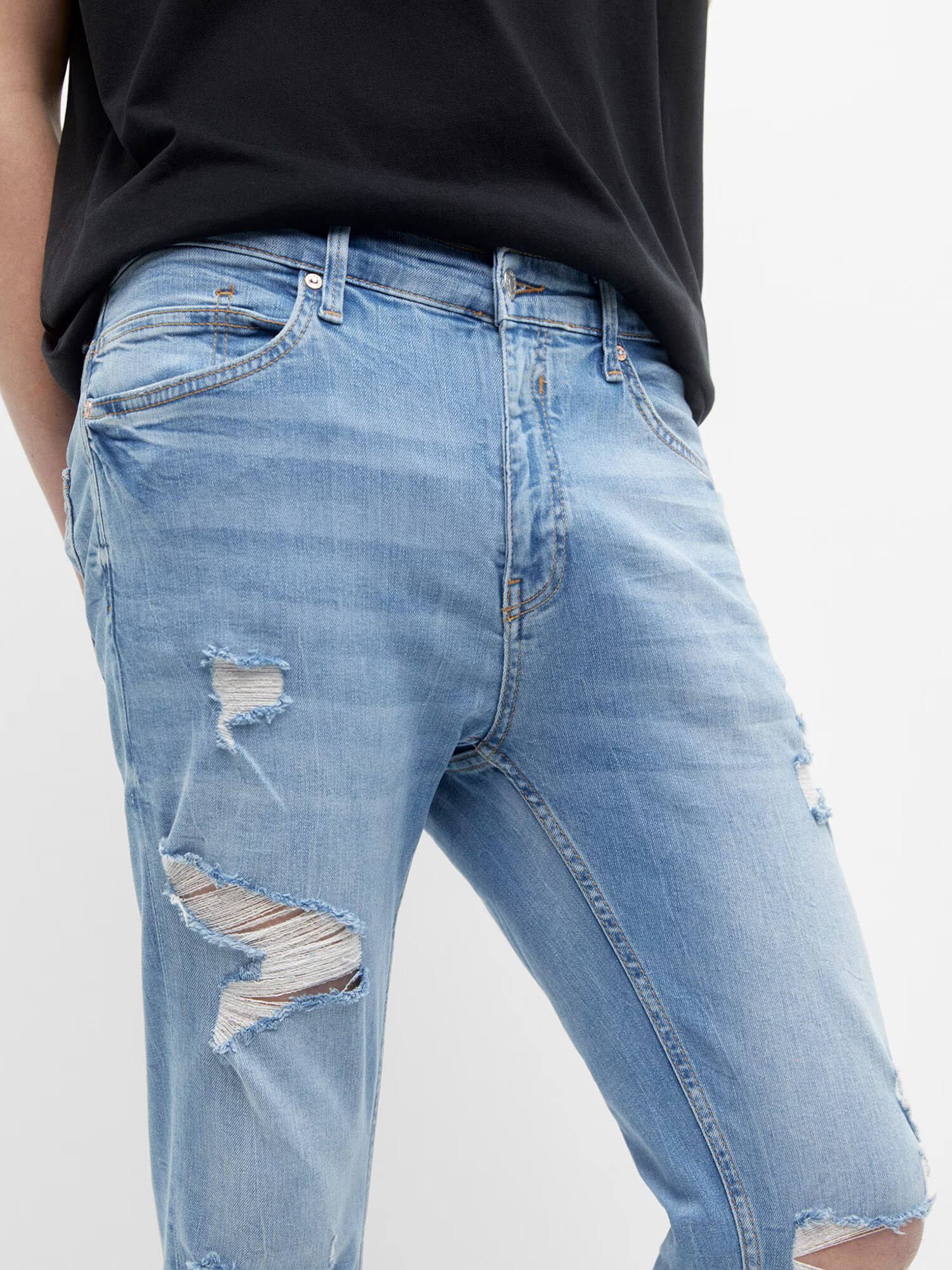 Pull&Bear Jeans albastru deschis - Pled.ro