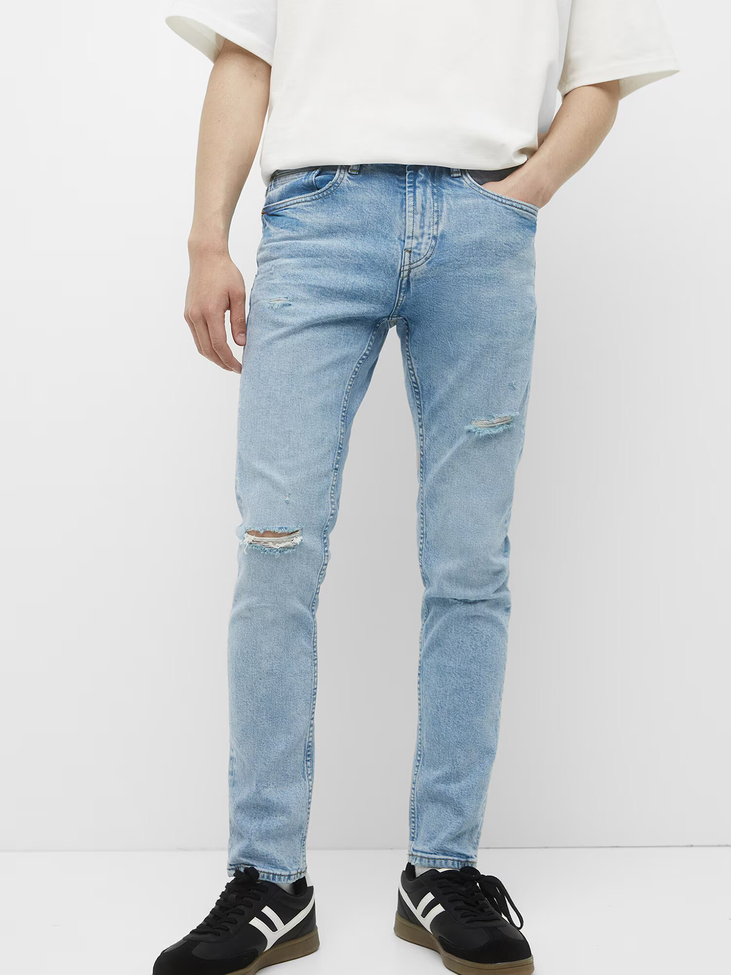 Pull&Bear Jeans albastru deschis - Pled.ro