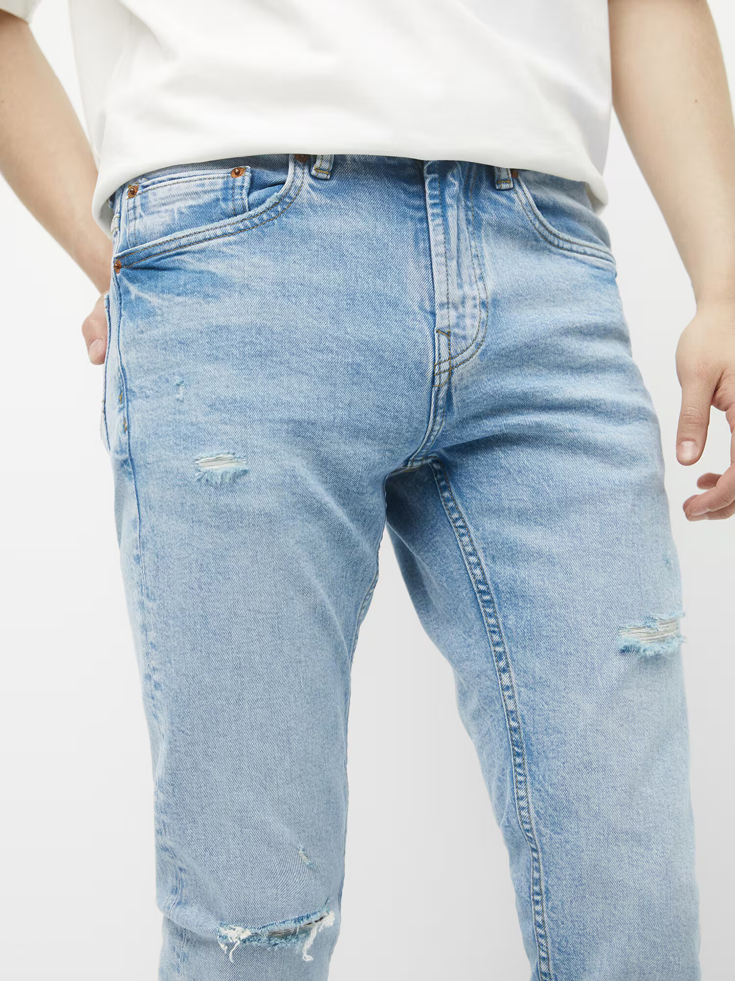 Pull&Bear Jeans albastru deschis - Pled.ro