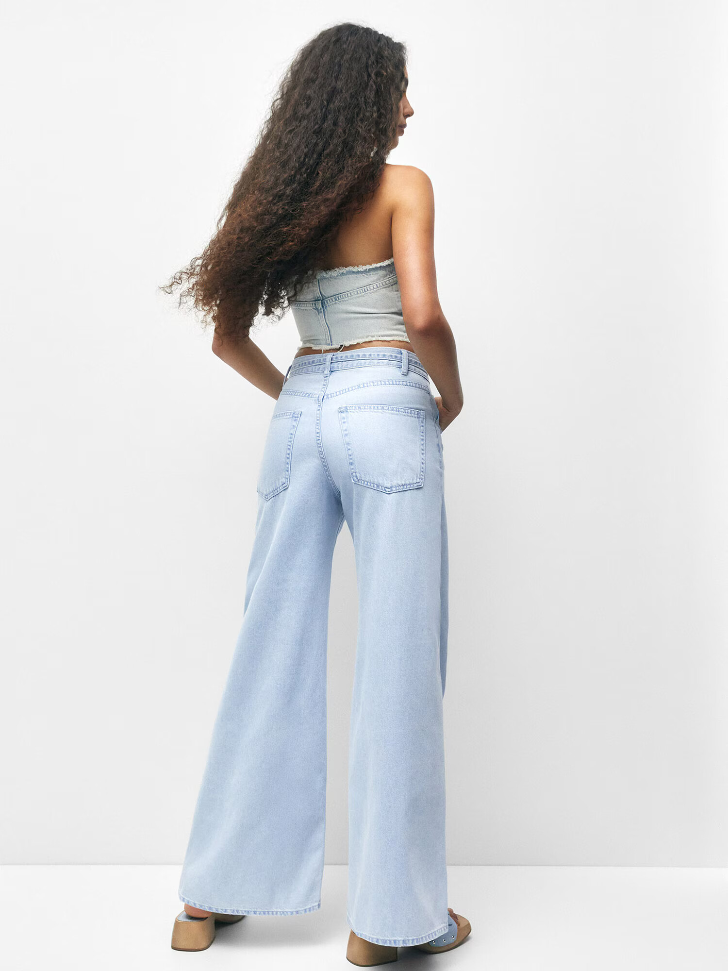 Pull&Bear Jeans albastru deschis - Pled.ro