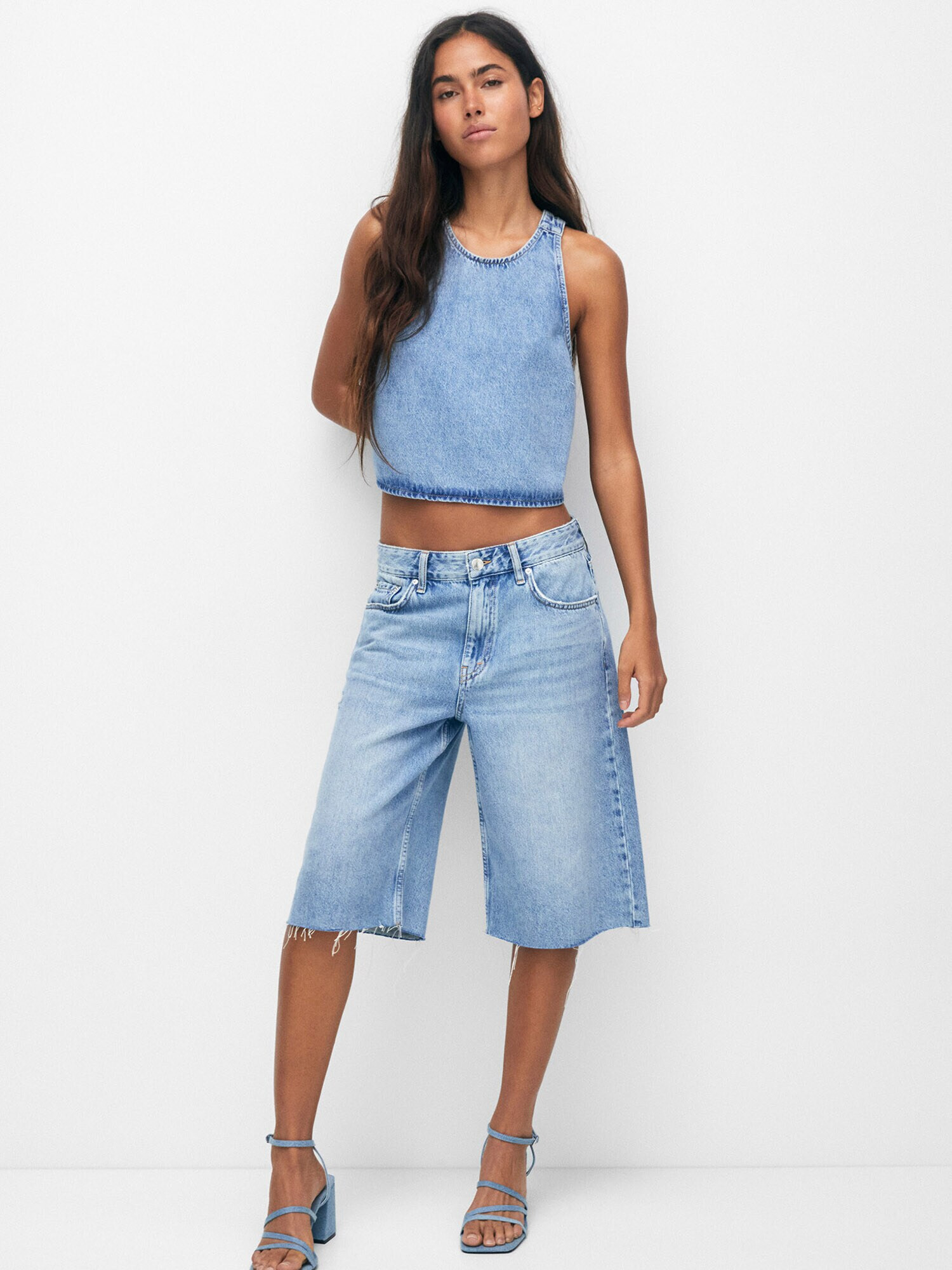 Pull&Bear Jeans albastru deschis - Pled.ro