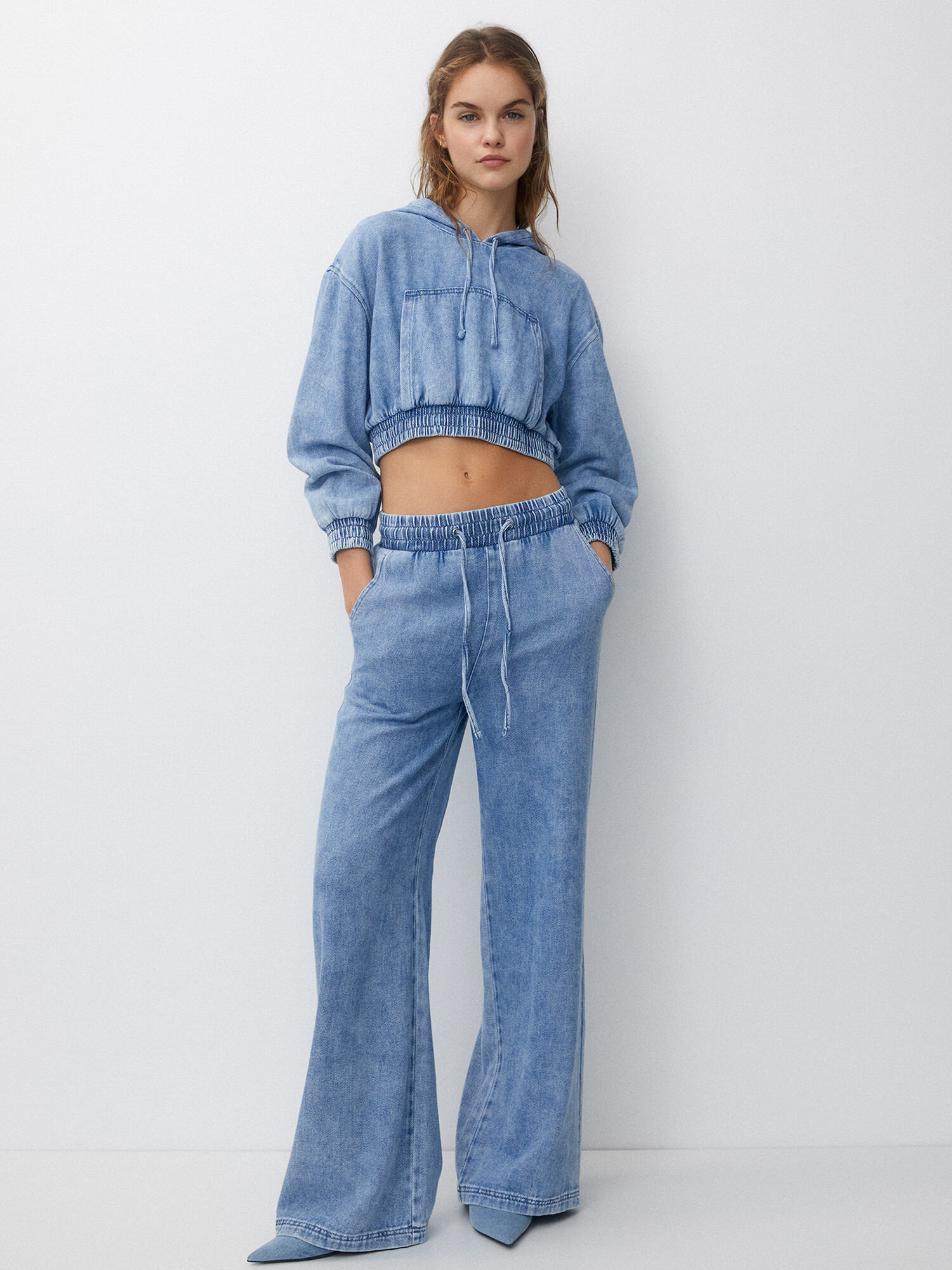 Pull&Bear Jeans albastru deschis - Pled.ro