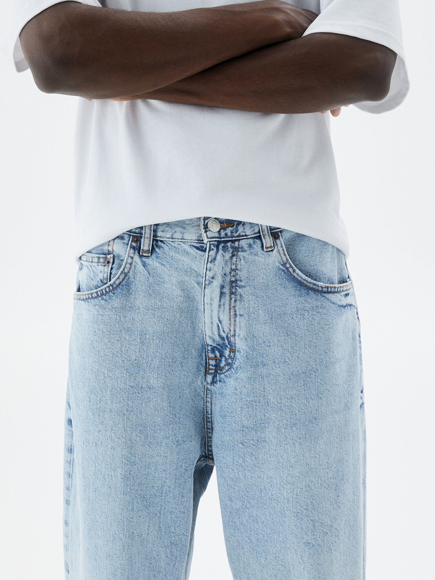 Pull&Bear Jeans albastru deschis - Pled.ro