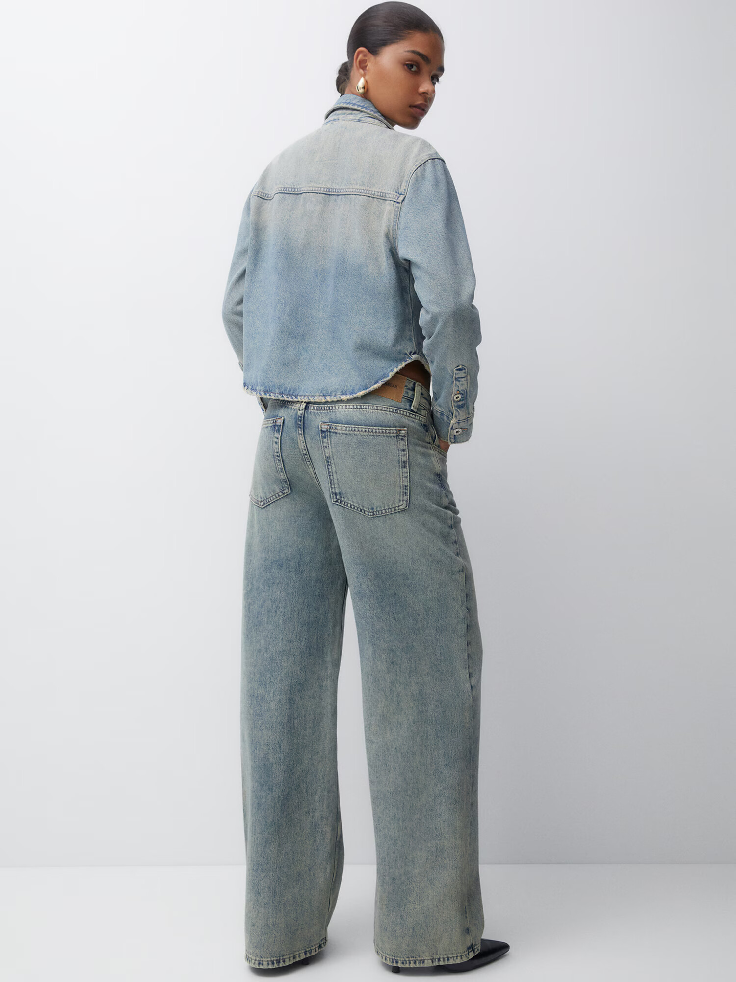 Pull&Bear Jeans albastru deschis - Pled.ro