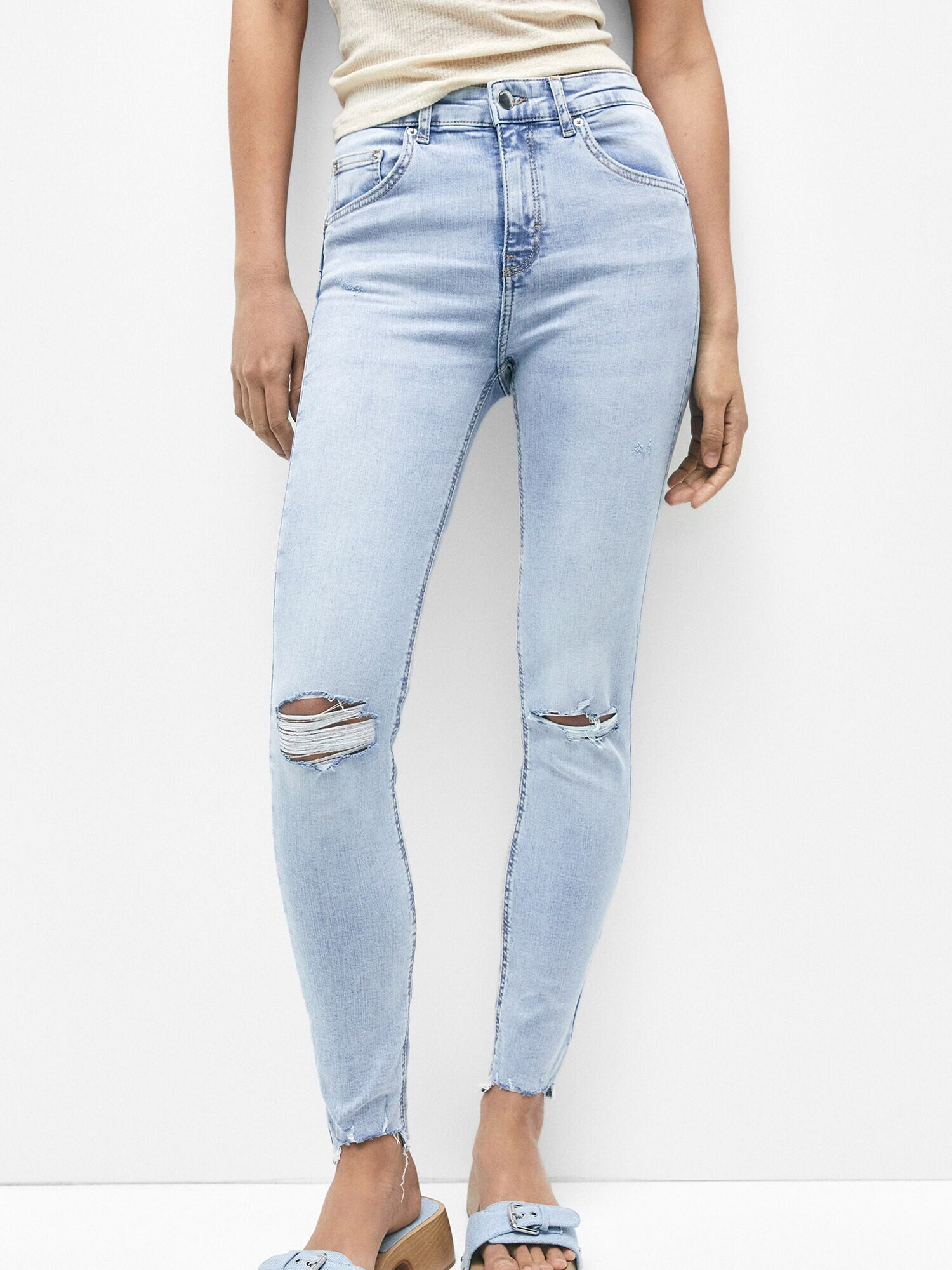 Pull&Bear Jeans albastru denim - Pled.ro