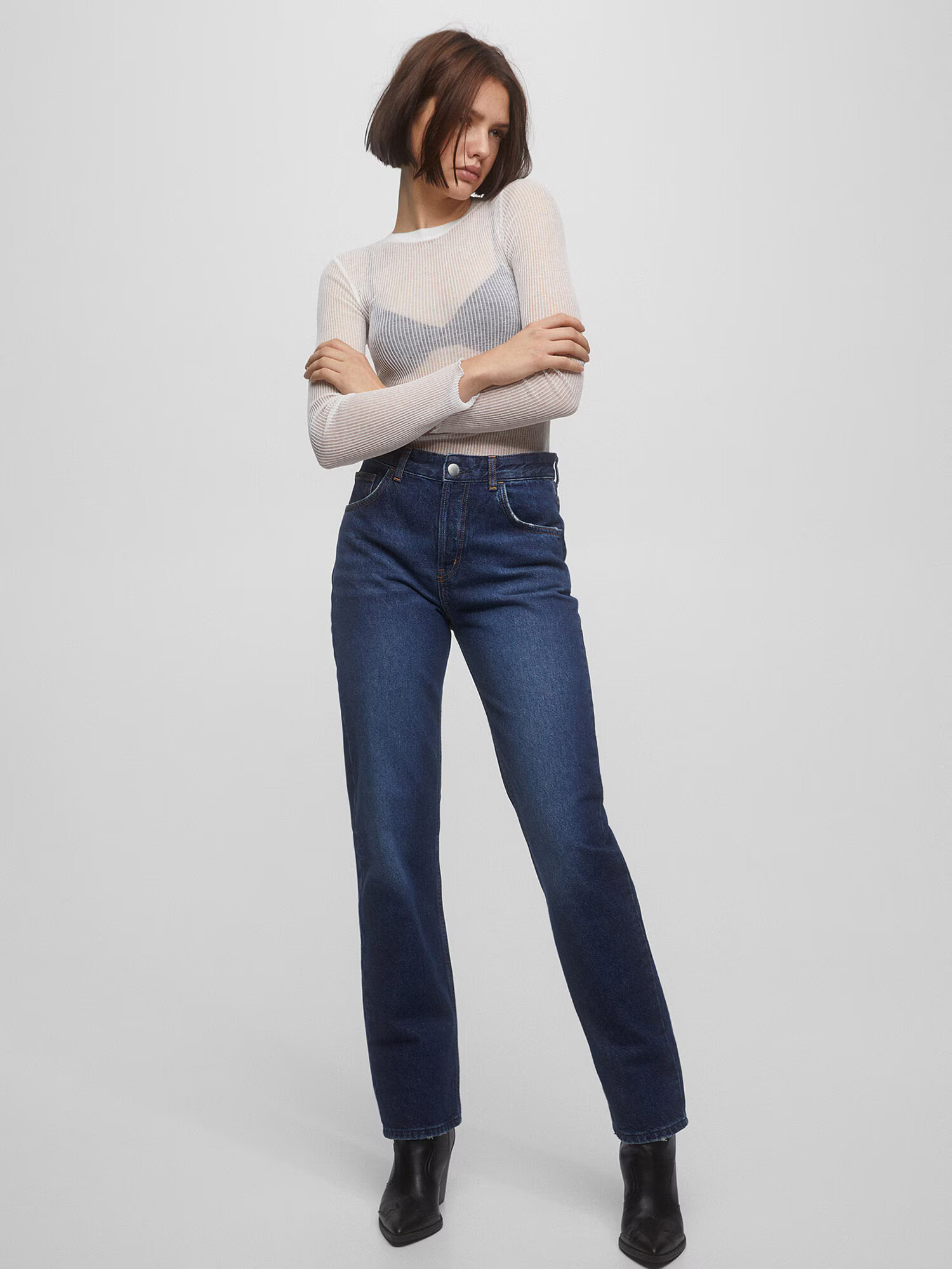 Pull&Bear Jeans albastru închis - Pled.ro