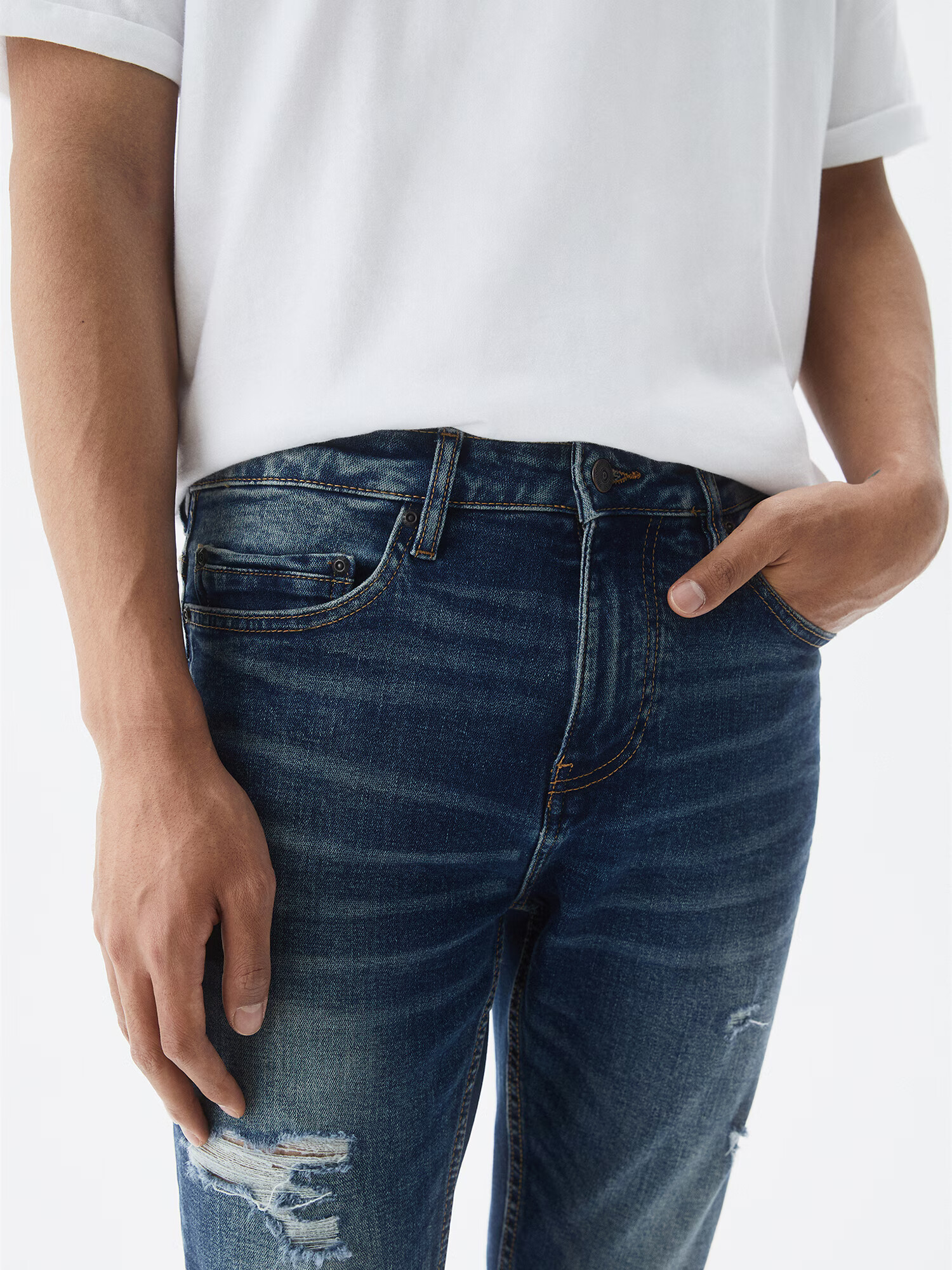 Pull&Bear Jeans albastru închis - Pled.ro