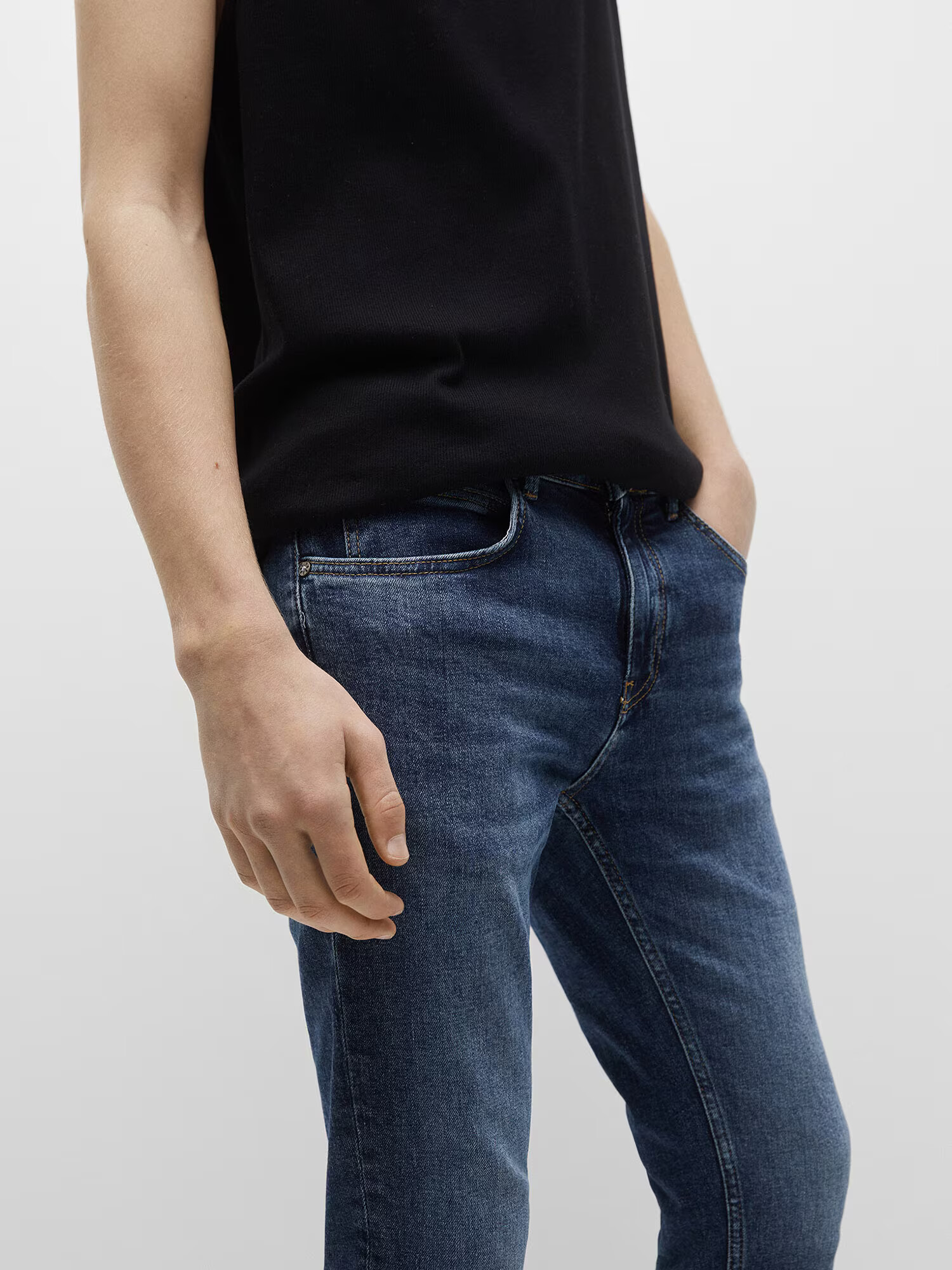 Pull&Bear Jeans bleumarin - Pled.ro