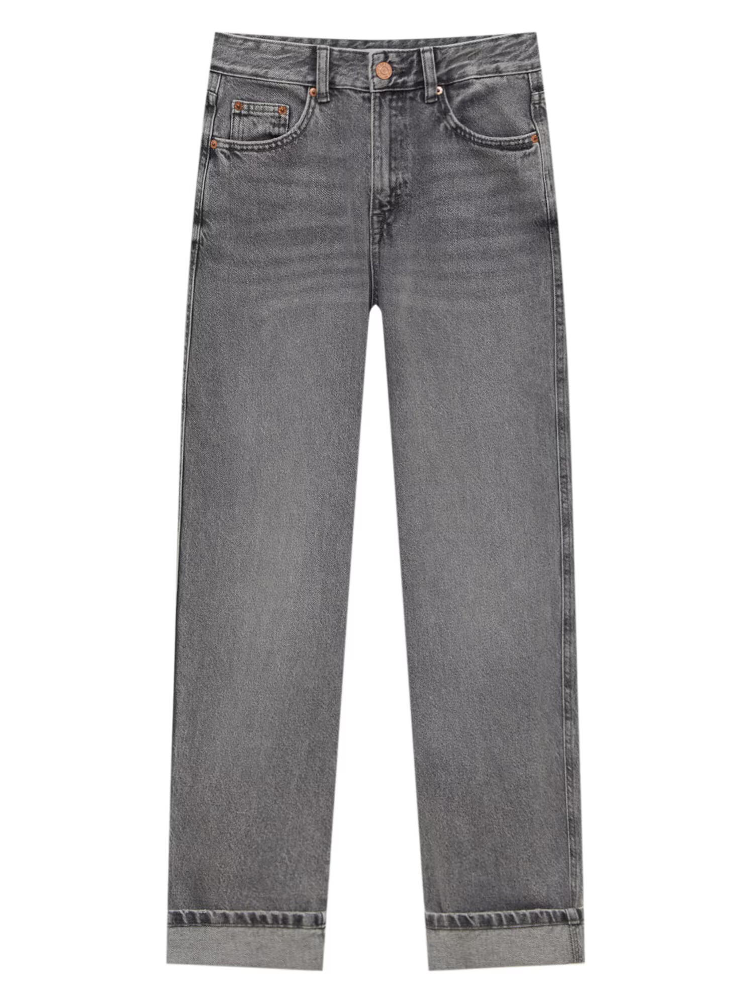 Pull&Bear Jeans gri denim - Pled.ro