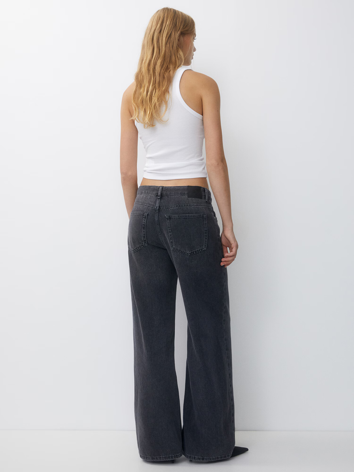 Pull&Bear Jeans gri denim - Pled.ro