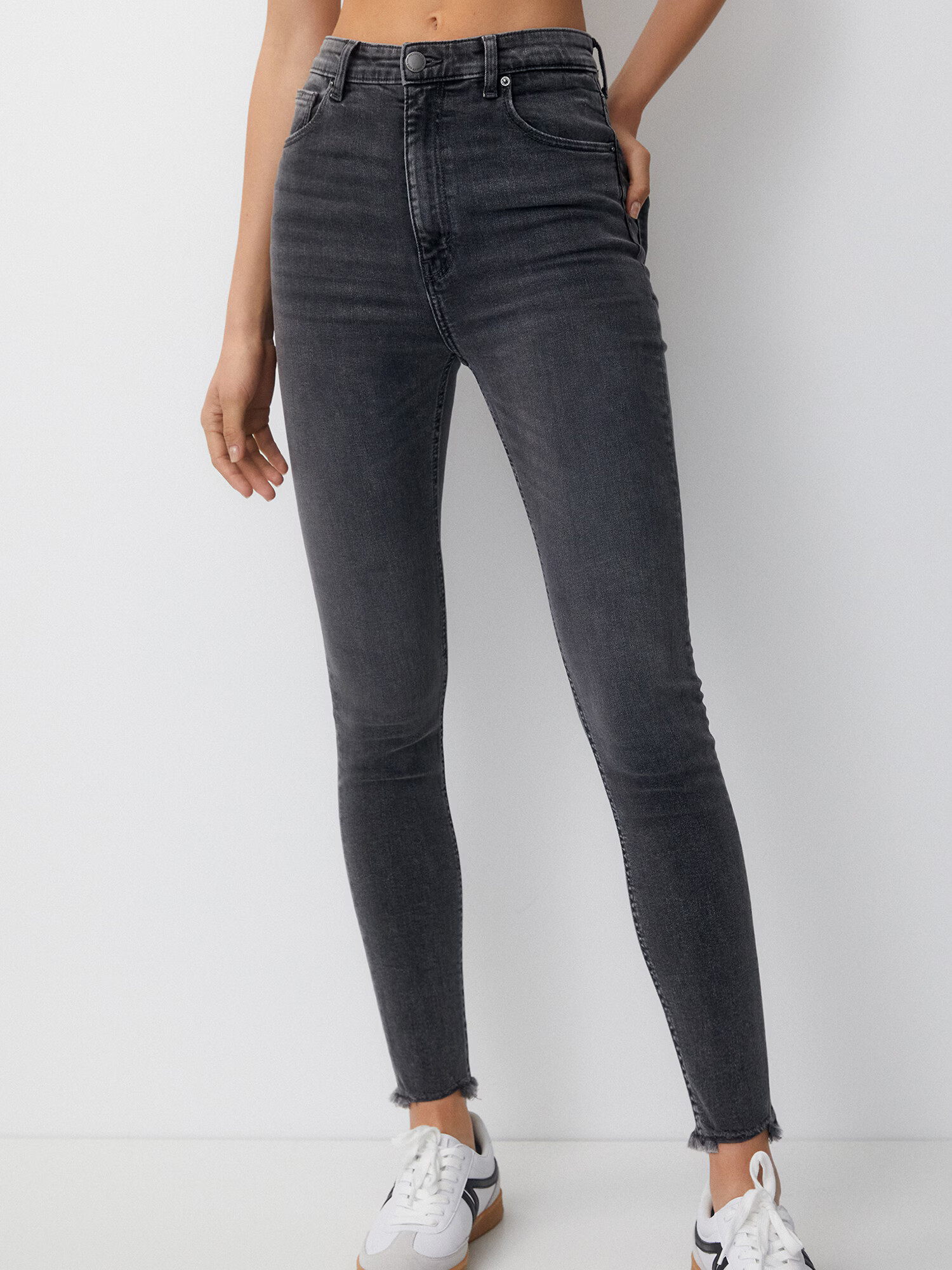 Pull&Bear Jeans gri denim - Pled.ro