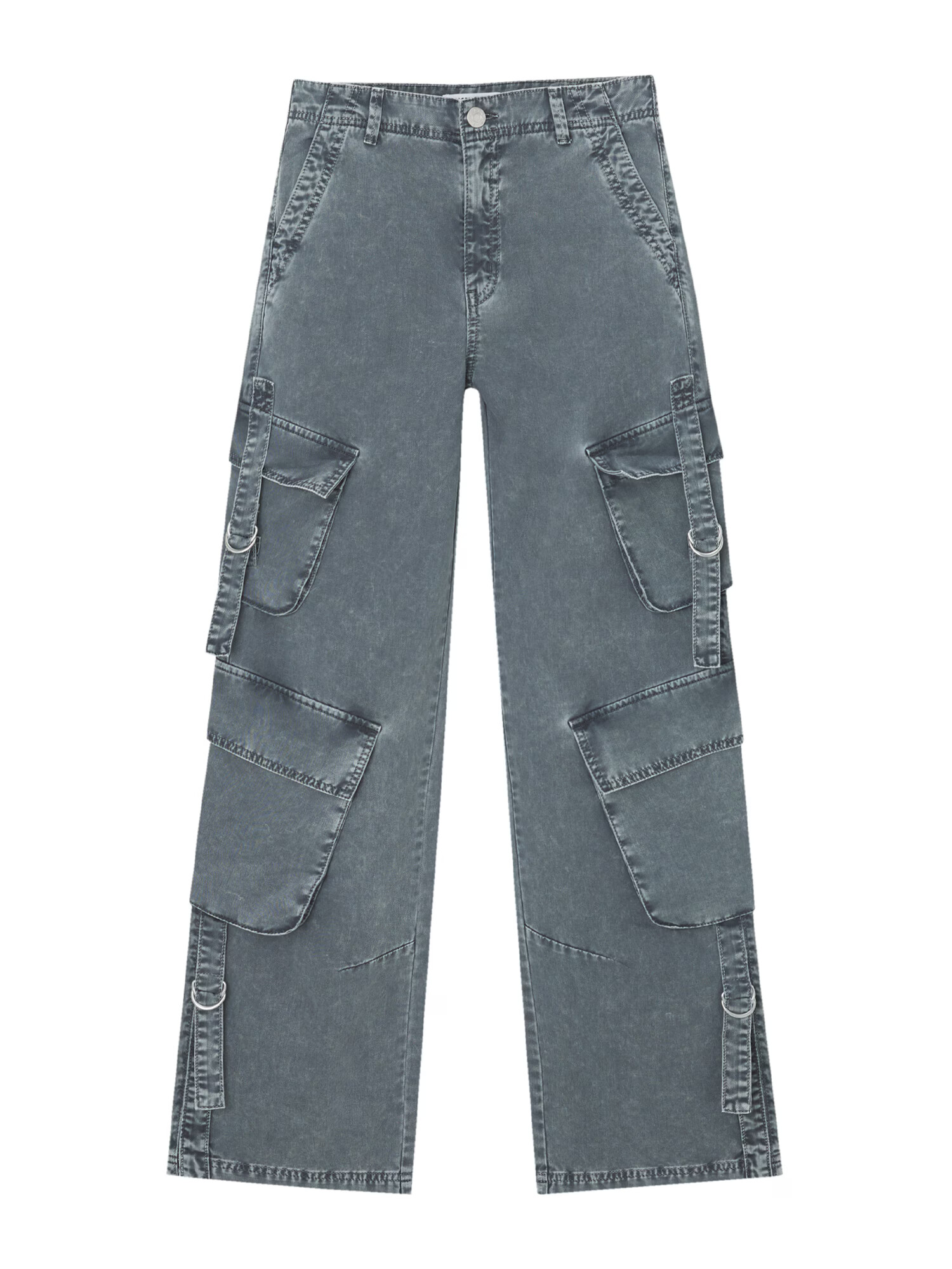 Pull&Bear Jeans gri denim - Pled.ro