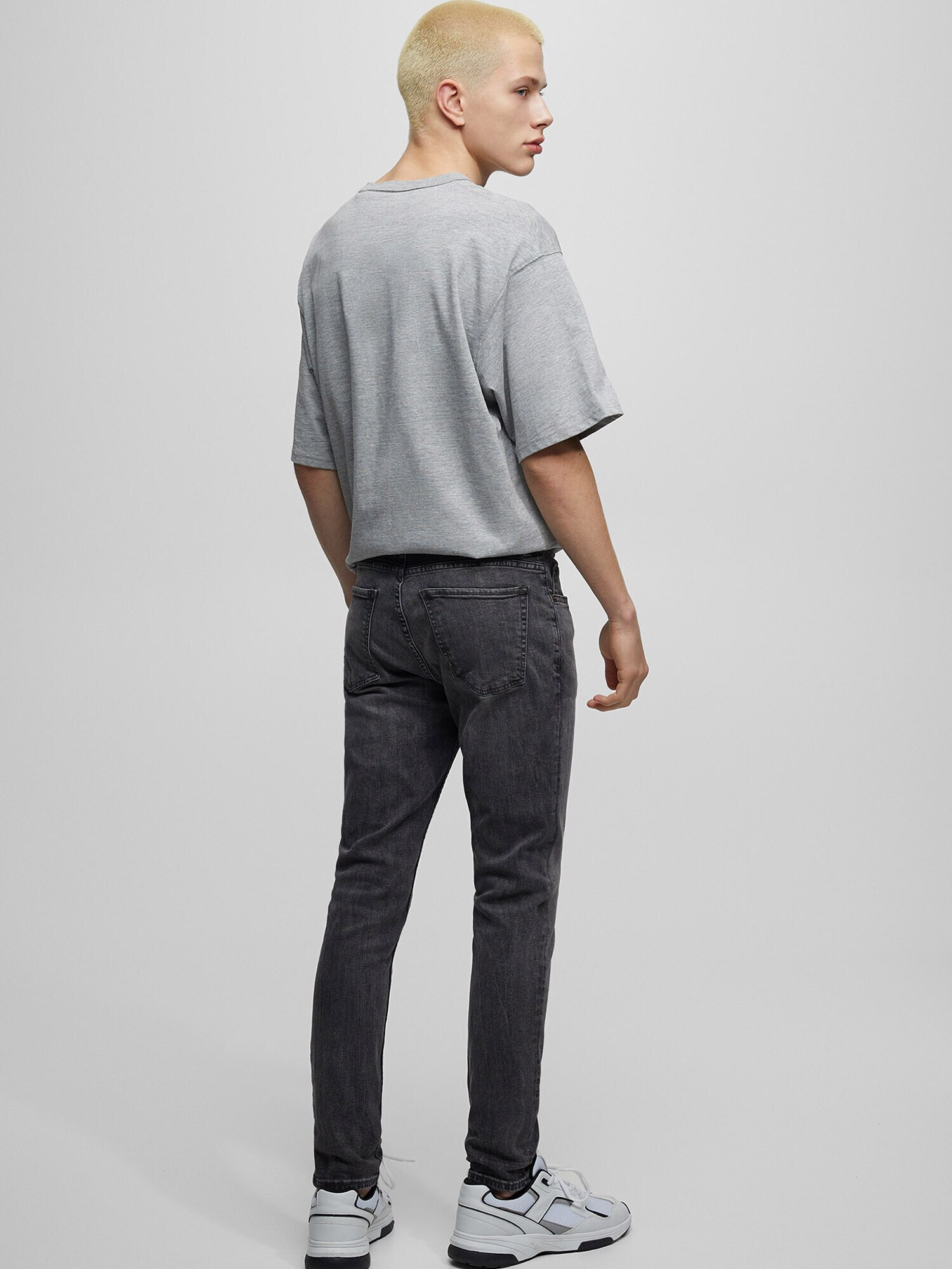 Pull&Bear Jeans gri închis - Pled.ro