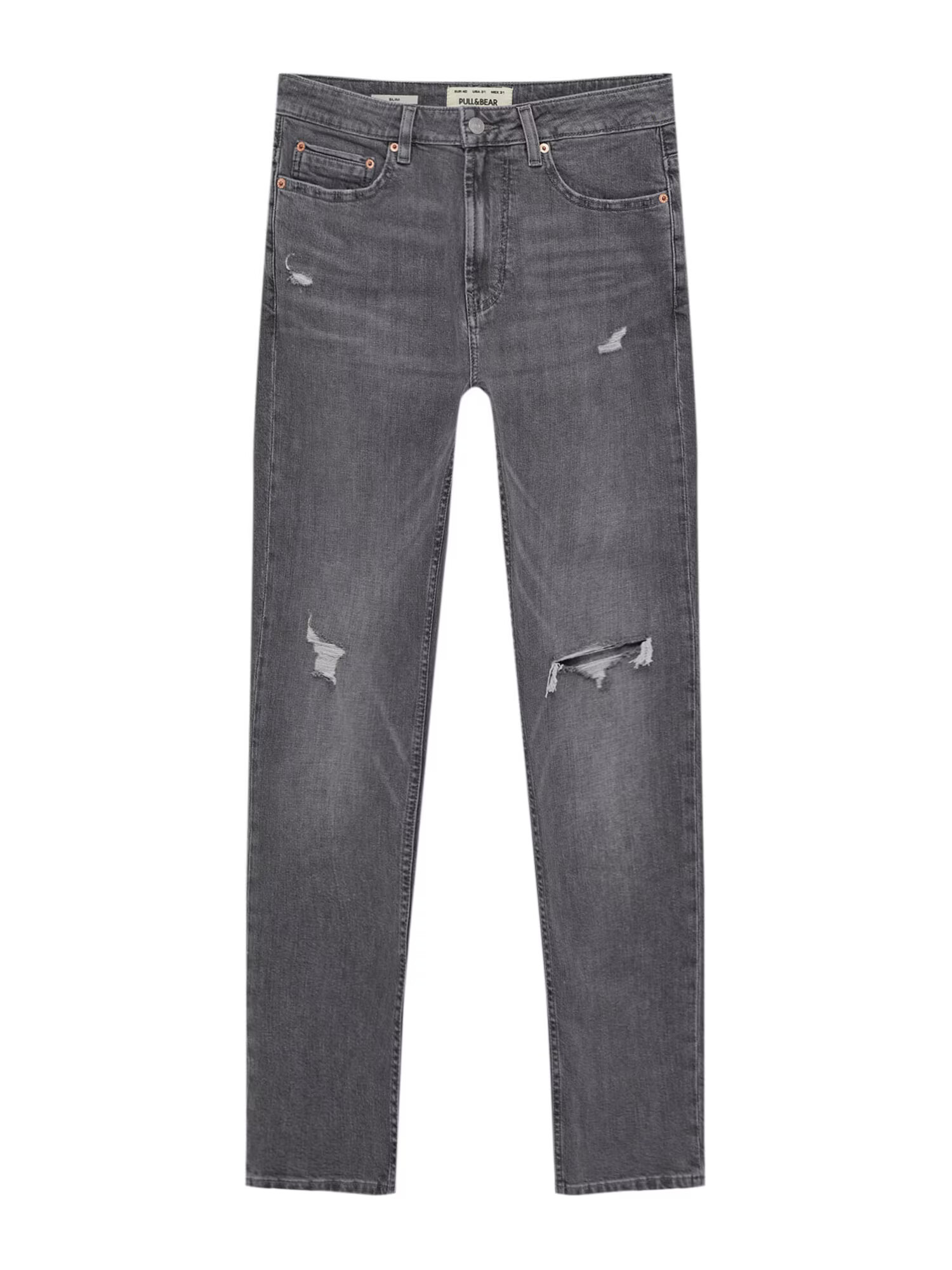 Pull&Bear Jeans gri închis - Pled.ro