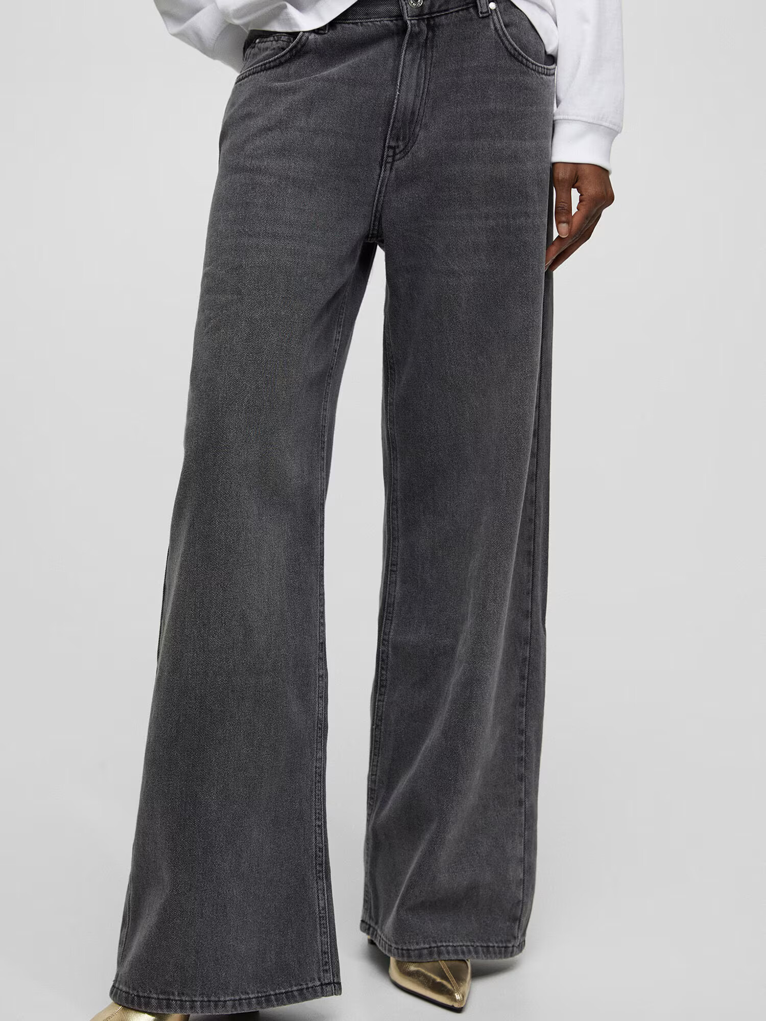 Pull&Bear Jeans gri metalic - Pled.ro