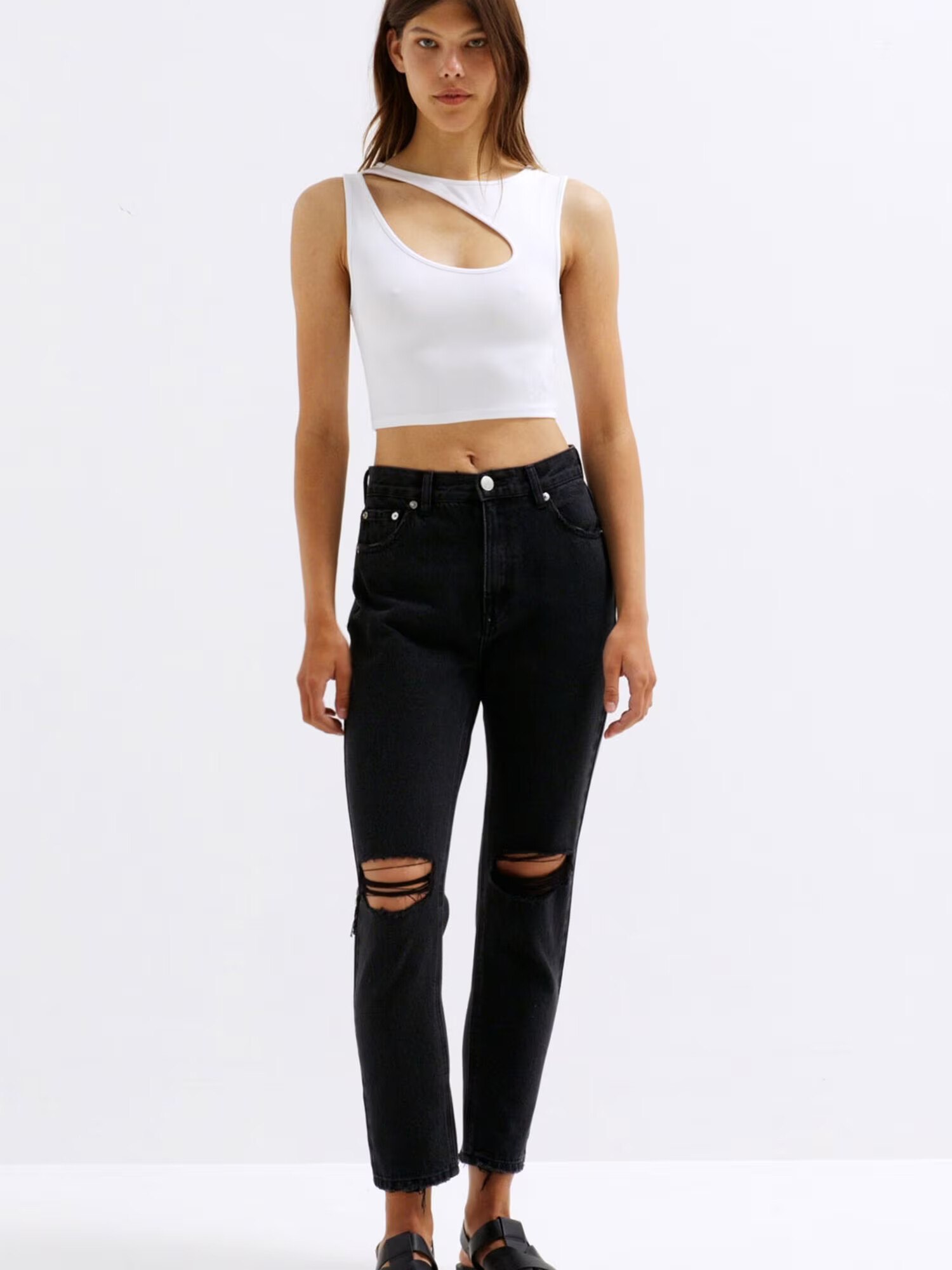 Pull&Bear Jeans negru - Pled.ro