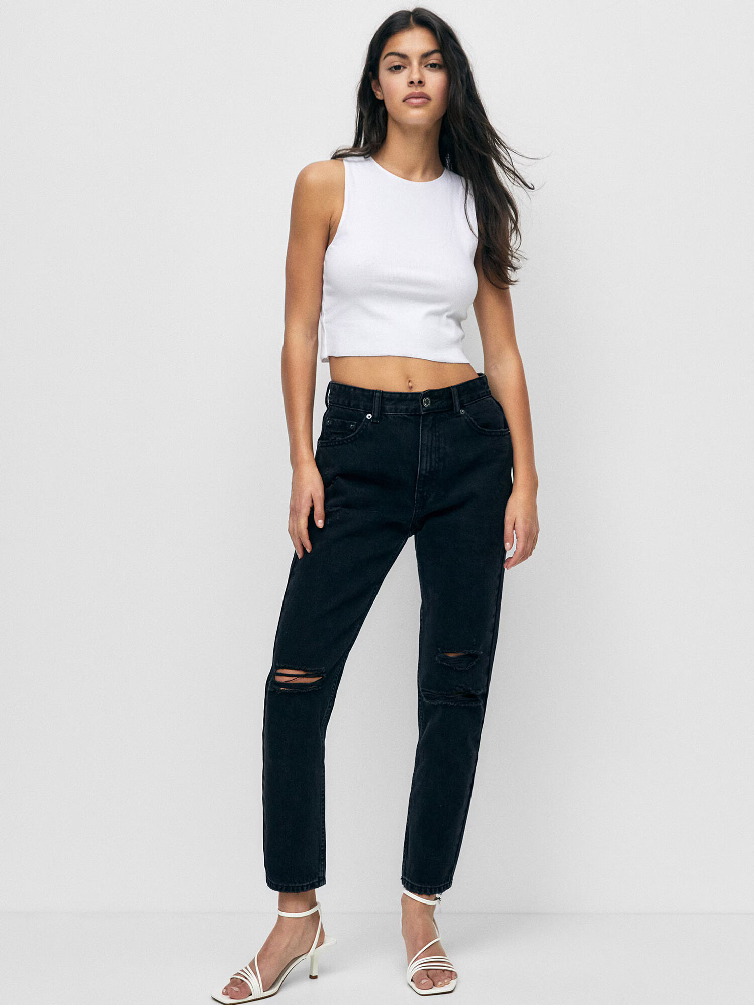 Pull&Bear Jeans negru - Pled.ro