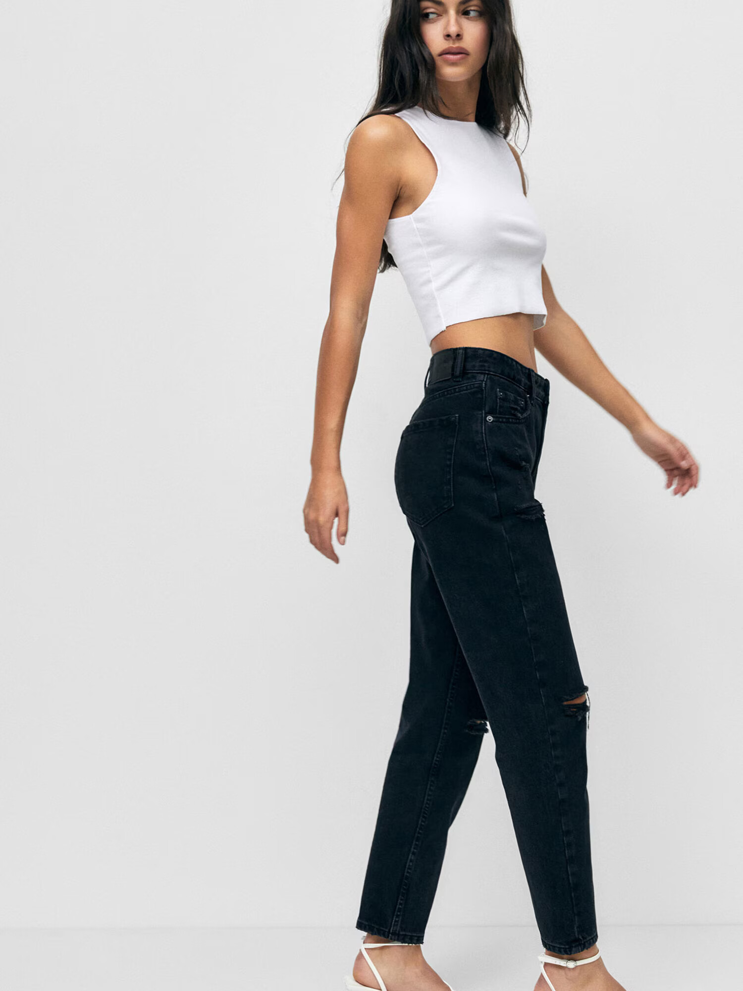 Pull&Bear Jeans negru - Pled.ro