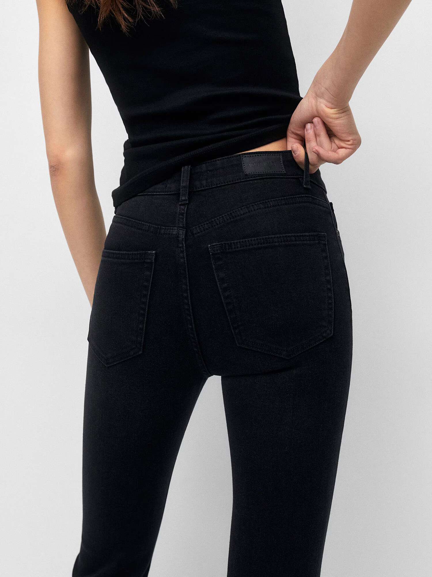 Pull&Bear Jeans negru - Pled.ro