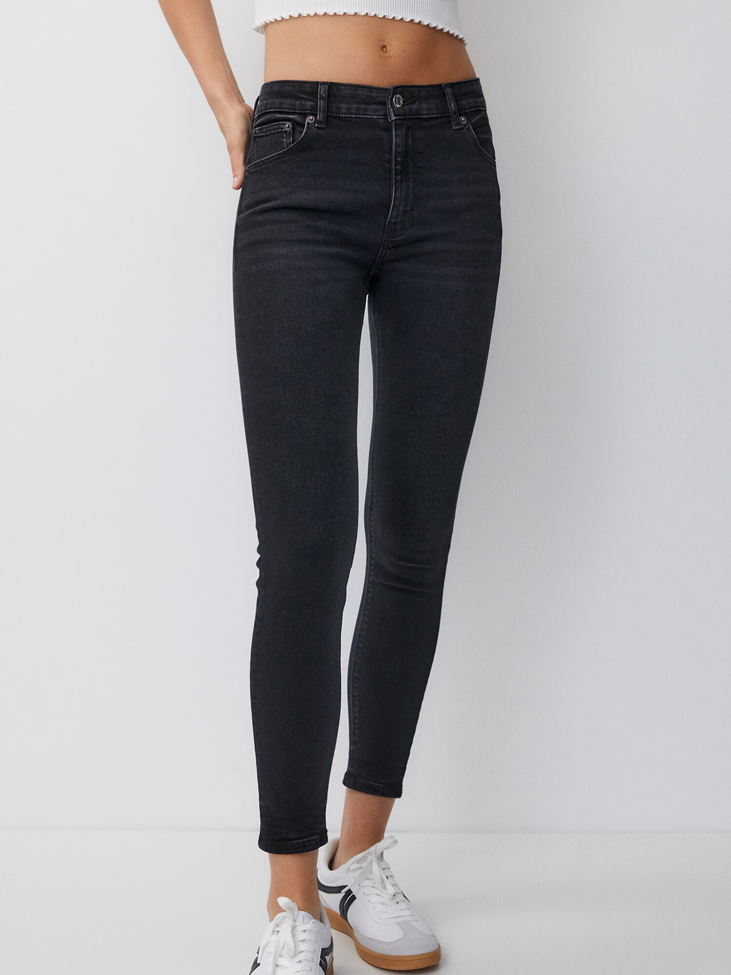 Pull&Bear Jeans negru - Pled.ro