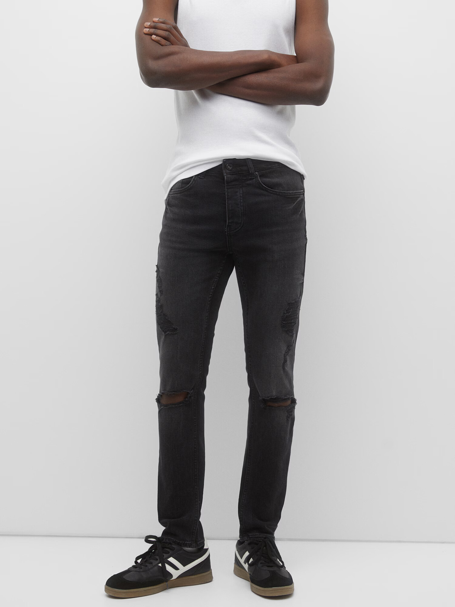 Pull&Bear Jeans negru - Pled.ro