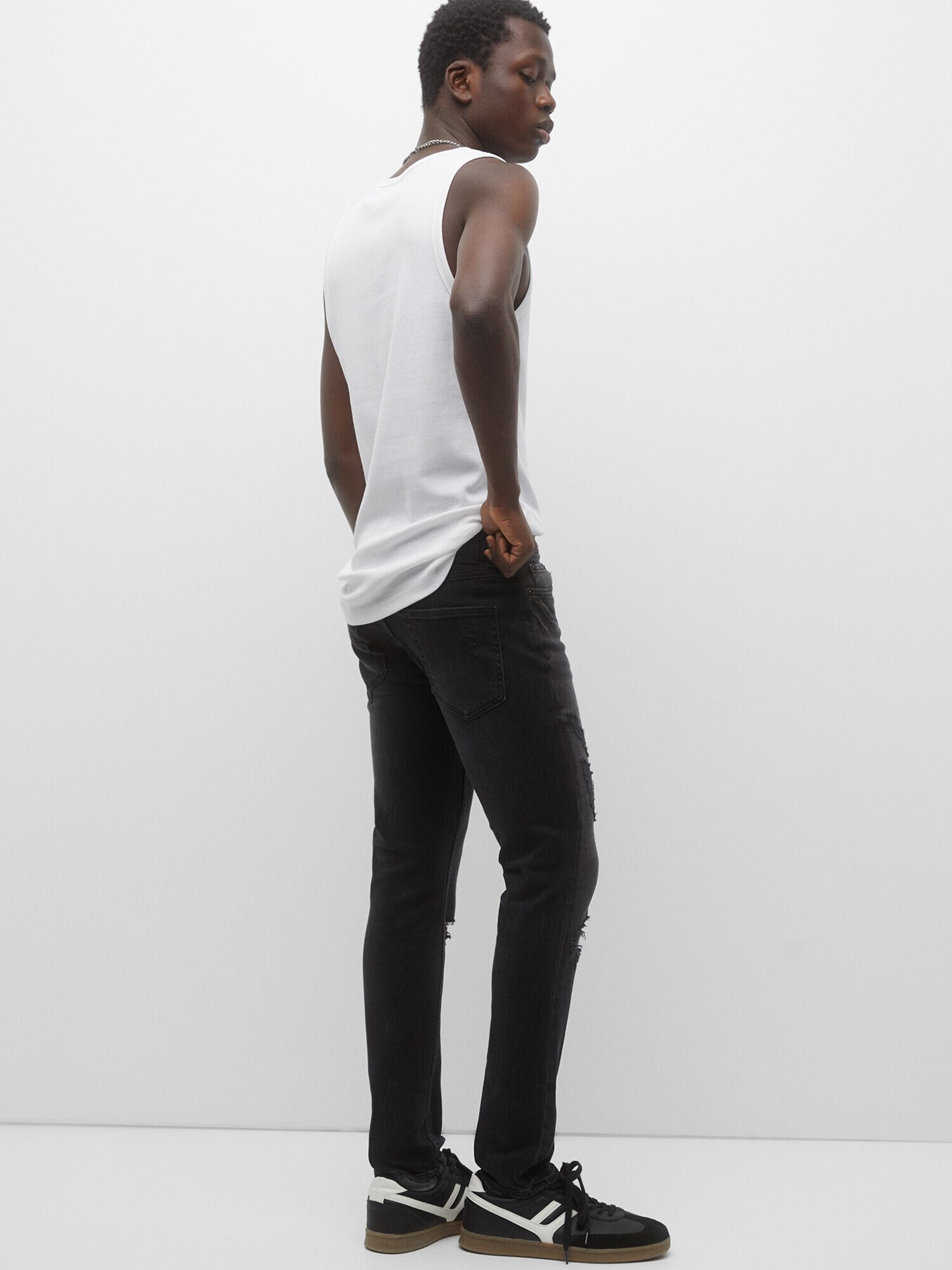 Pull&Bear Jeans negru - Pled.ro