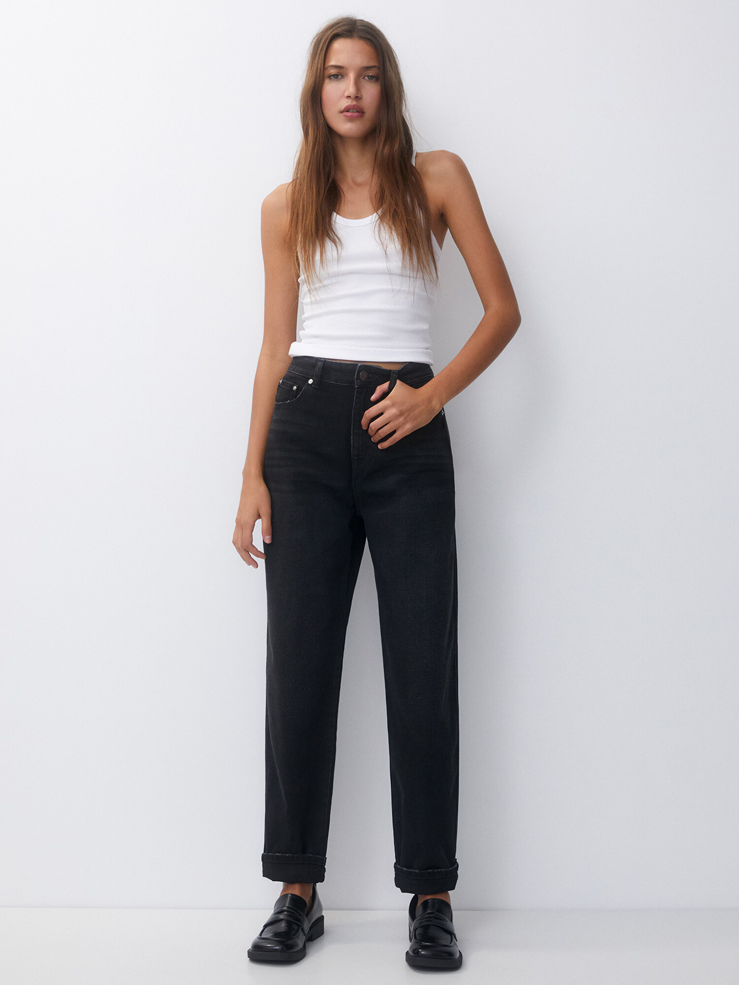 Pull&Bear Jeans negru - Pled.ro