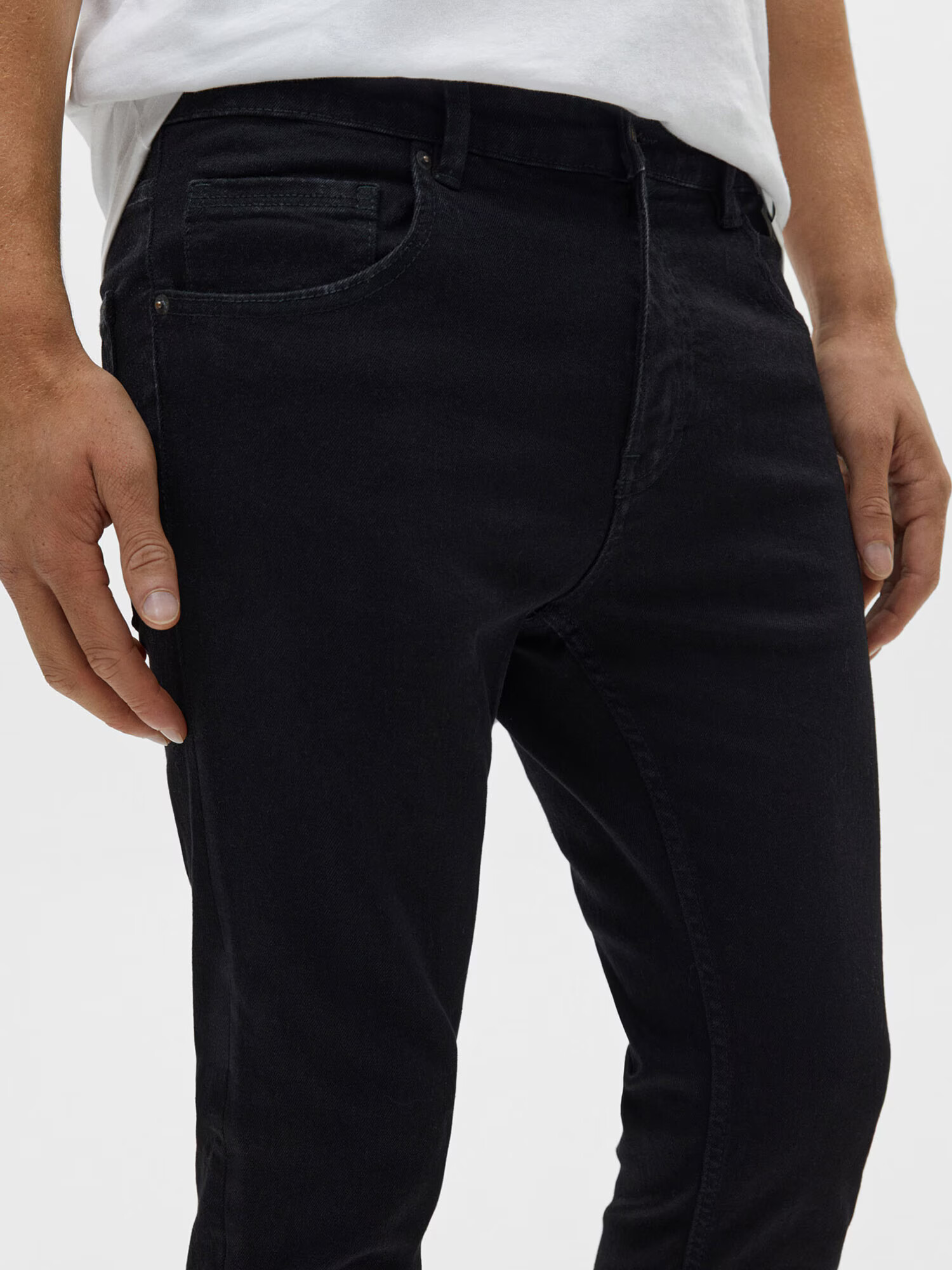 Pull&Bear Jeans negru denim - Pled.ro