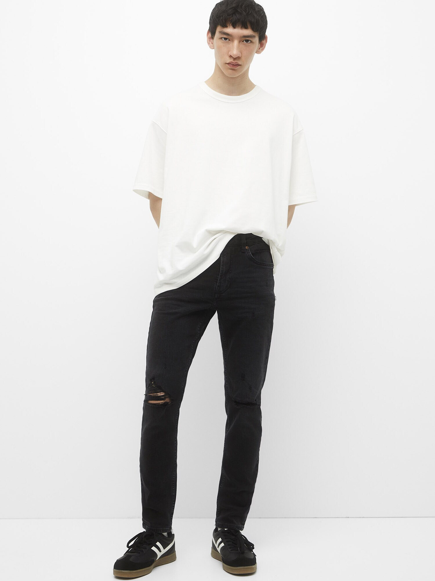 Pull&Bear Jeans negru denim - Pled.ro