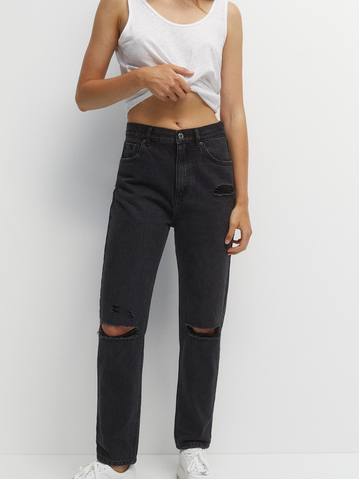 Pull&Bear Jeans negru denim - Pled.ro