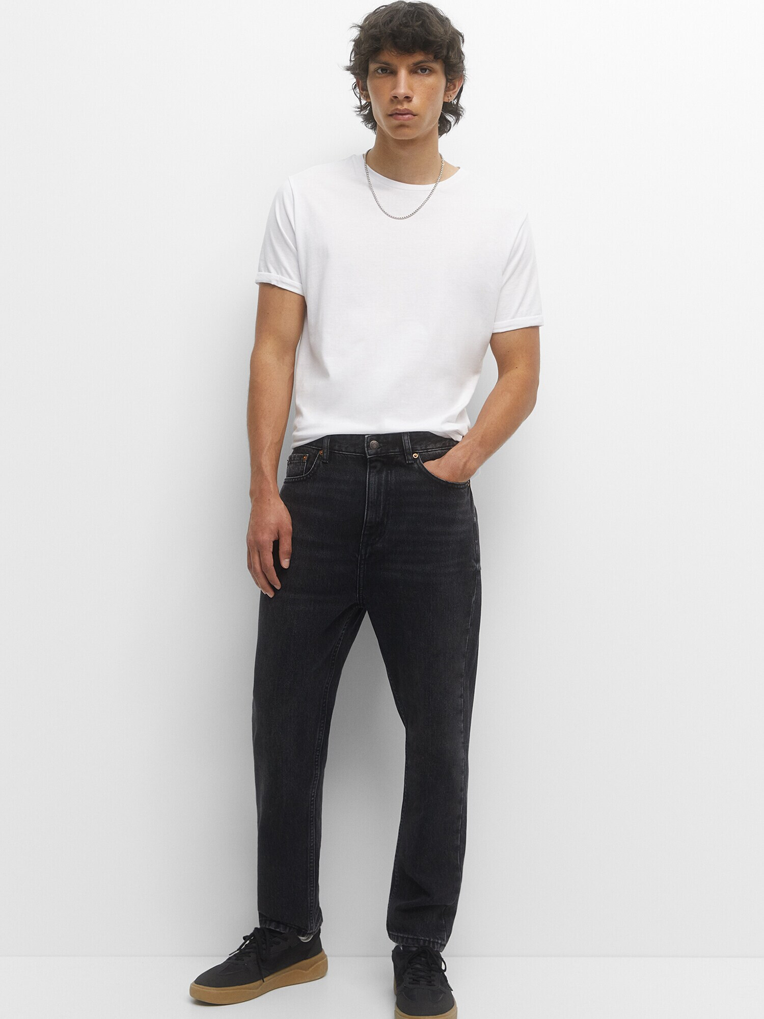 Pull&Bear Jeans negru denim - Pled.ro