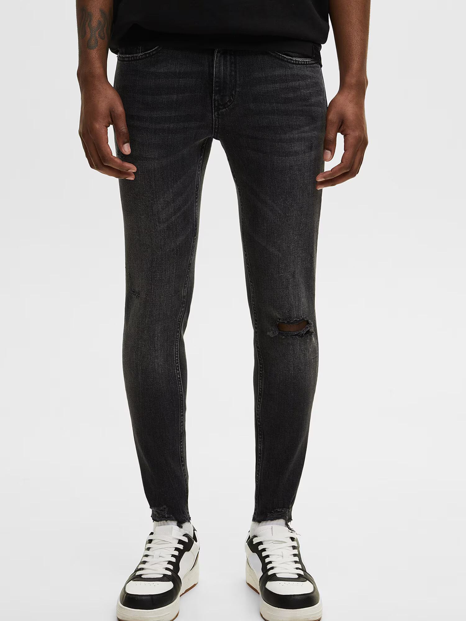 Pull&Bear Jeans negru denim - Pled.ro