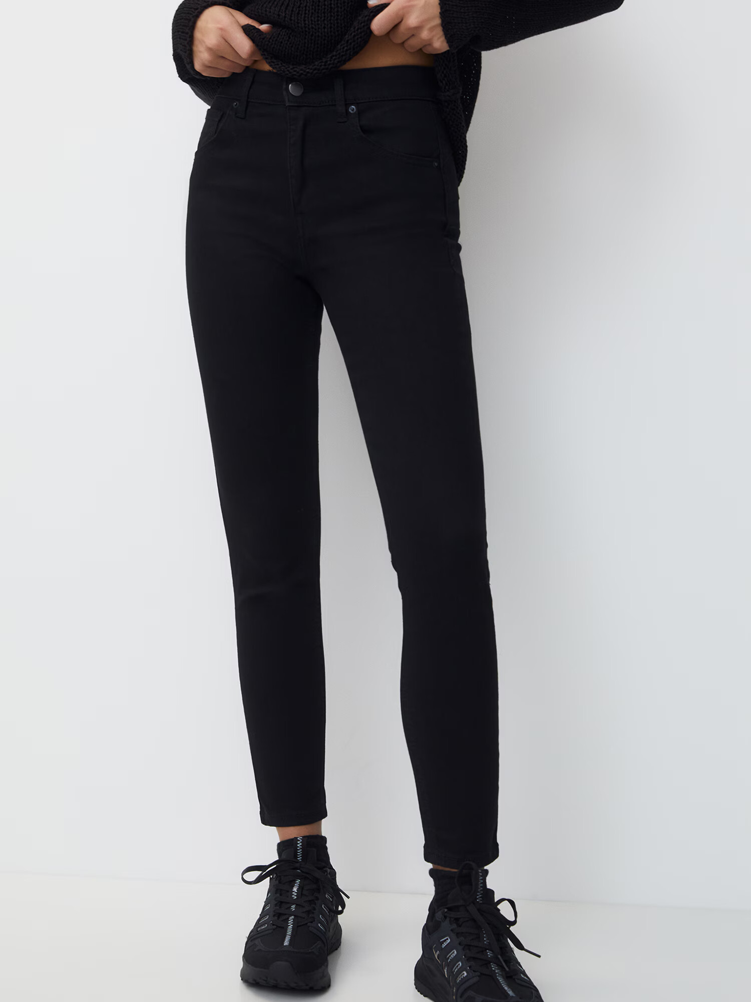 Pull&Bear Jeans negru denim - Pled.ro