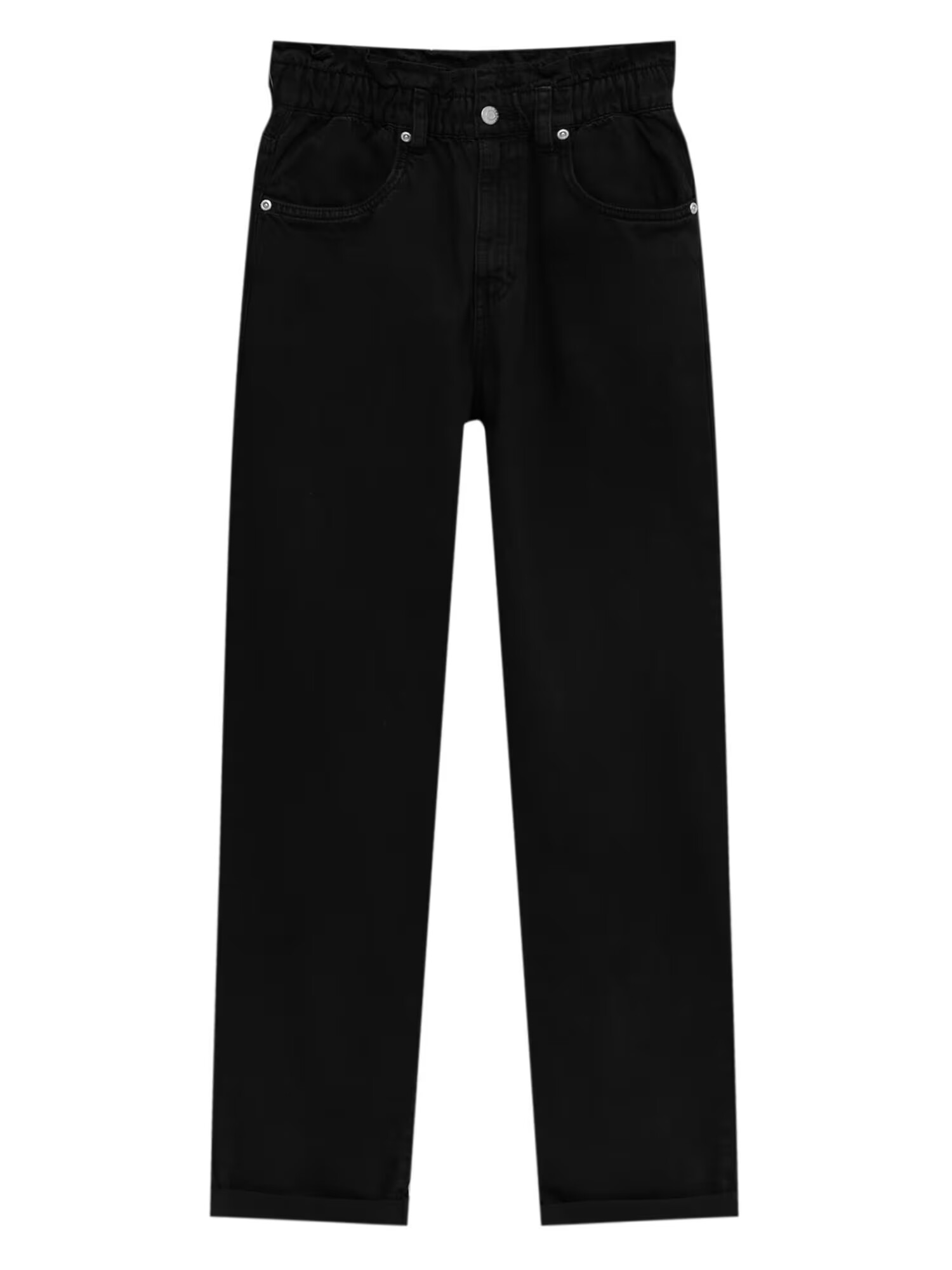 Pull&Bear Pantaloni negru denim - Pled.ro