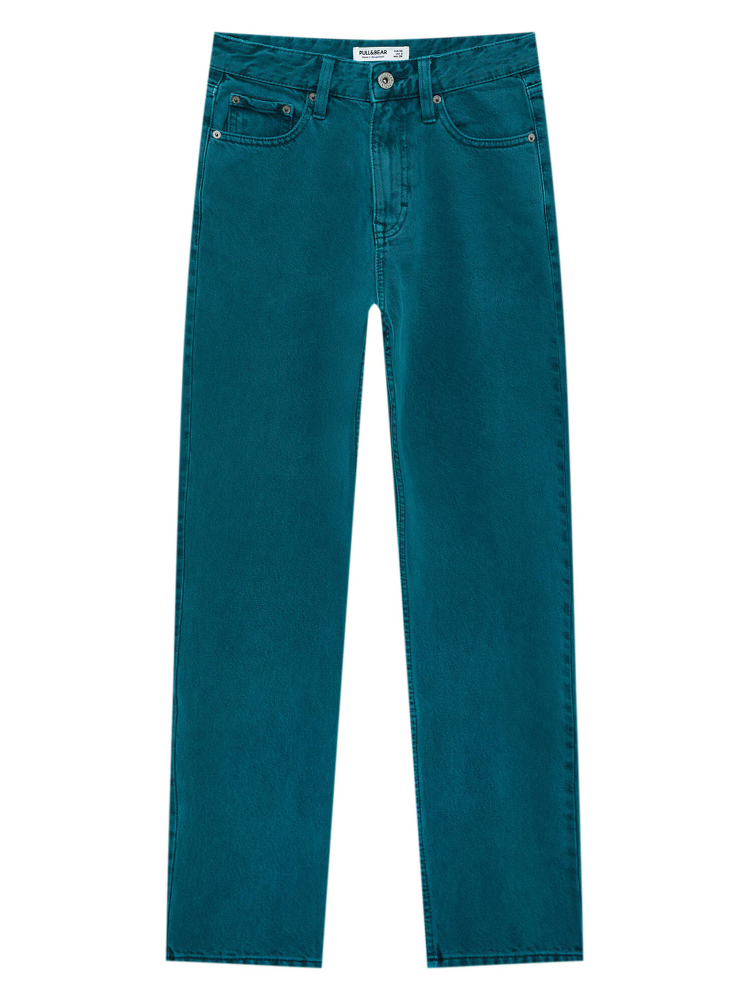 Pull&Bear Jeans verde petrol - Pled.ro