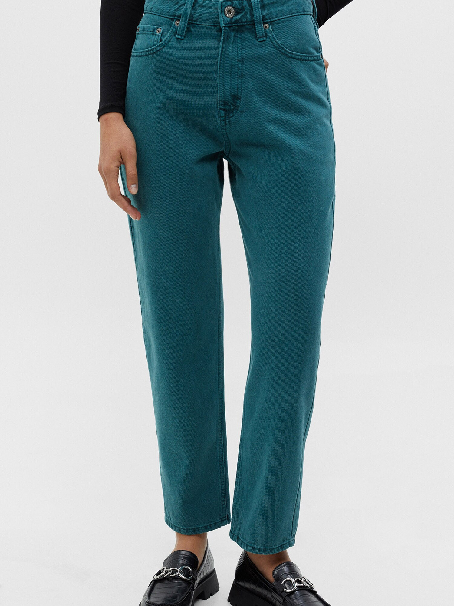 Pull&Bear Jeans verde petrol - Pled.ro