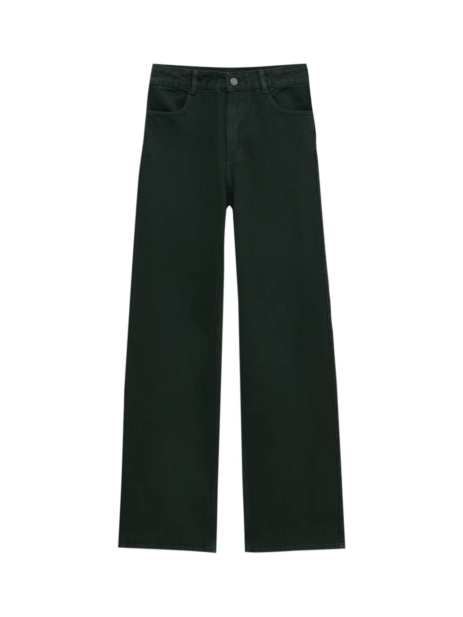 Pull&Bear Jeans verde pin - Pled.ro