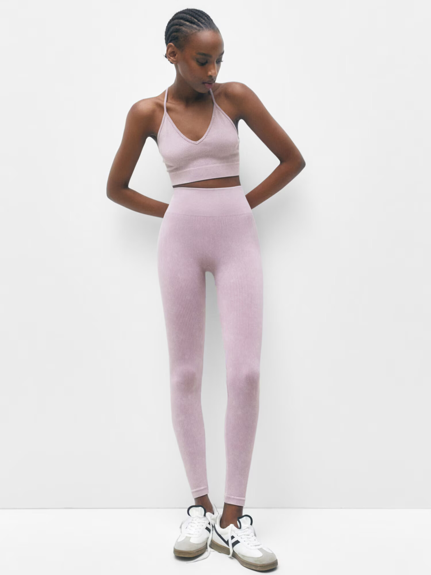 Pull&Bear Leggings mov pastel - Pled.ro