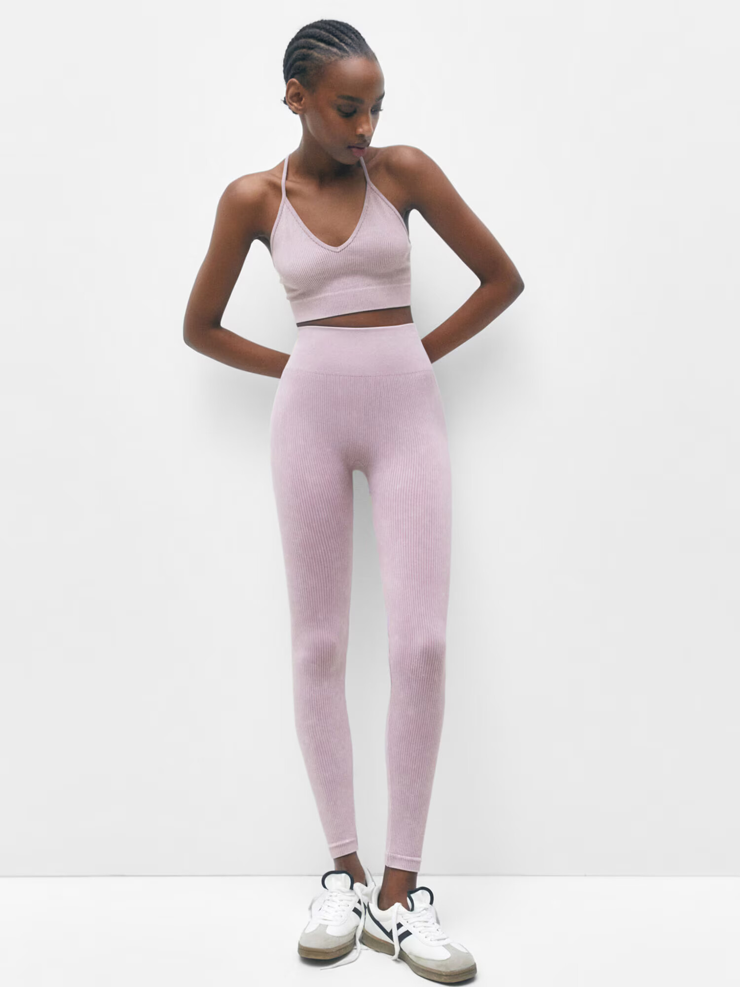 Pull&Bear Leggings mov pastel - Pled.ro