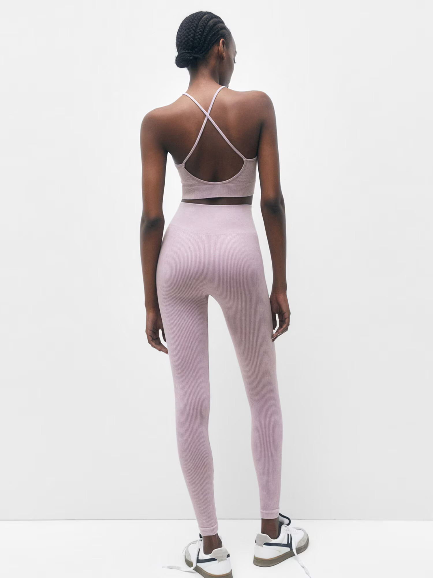 Pull&Bear Leggings mov pastel - Pled.ro