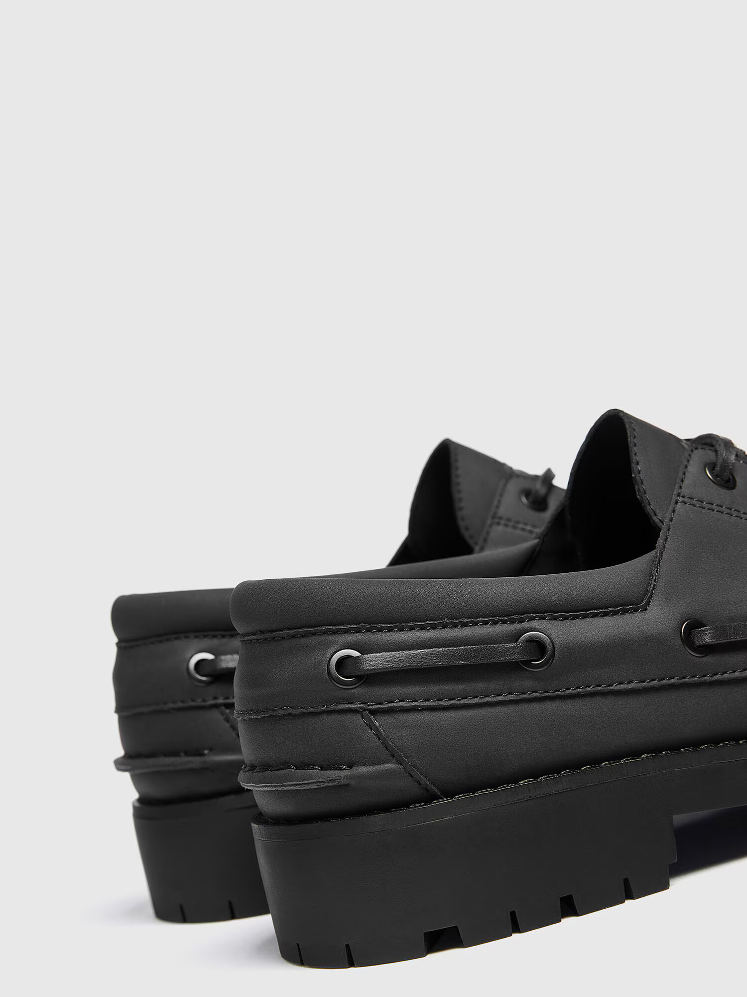 Pull&Bear Mocasini negru - Pled.ro